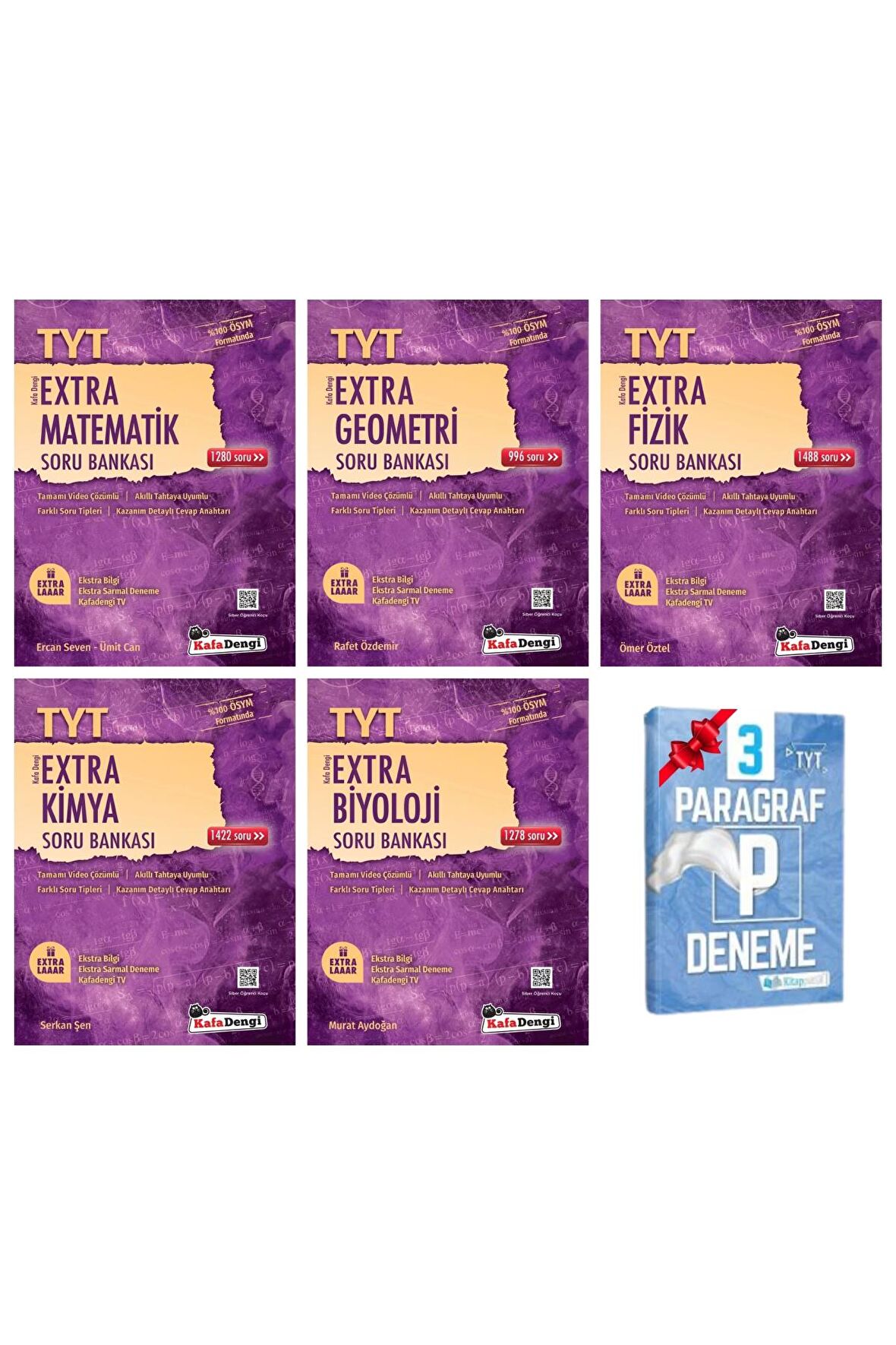 TYT Extra Matematik Geometri Fizik Kimya ve Biyoloji Soru Bankası