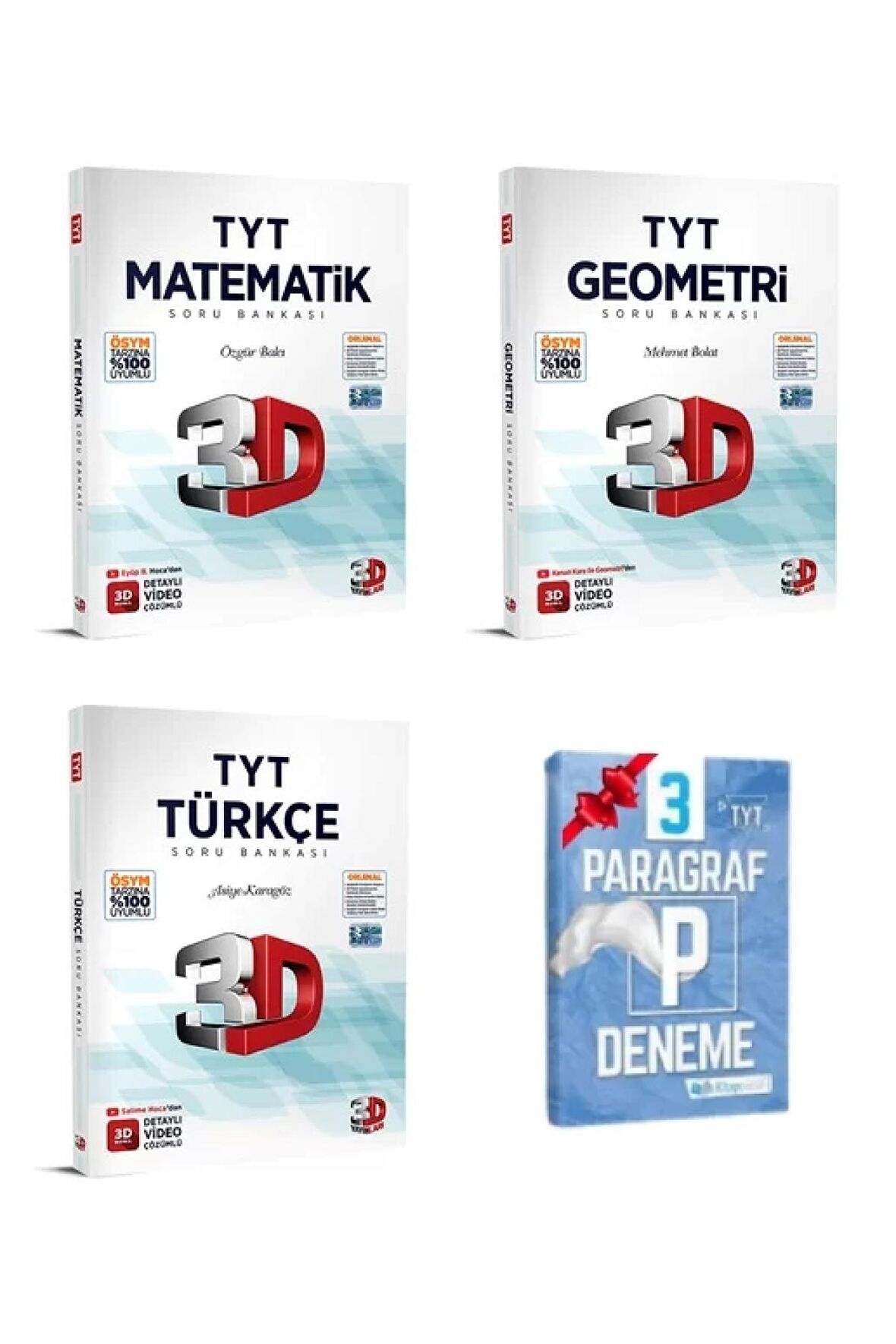 TYT Matematik Geometri ve Türkçe Soru Bankası Seti
