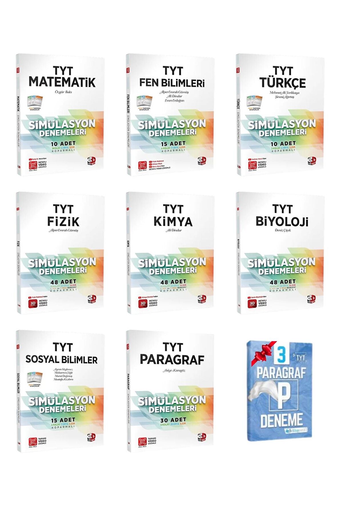 TYT Tüm Dersler Simülasyon Denemeleri Seti ( 8 Kitap )