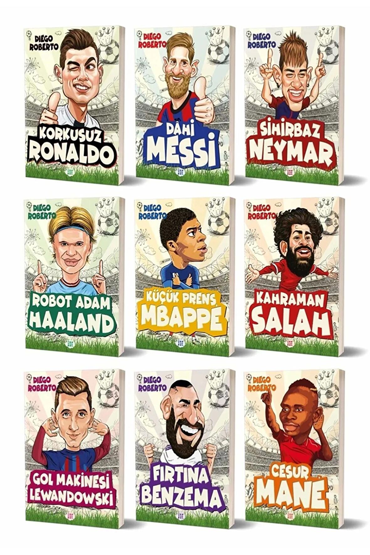 Efsaneler Serisi Ronaldo Messi Neymar Haaland Mbappe Salah lewandowski Nane Benzema