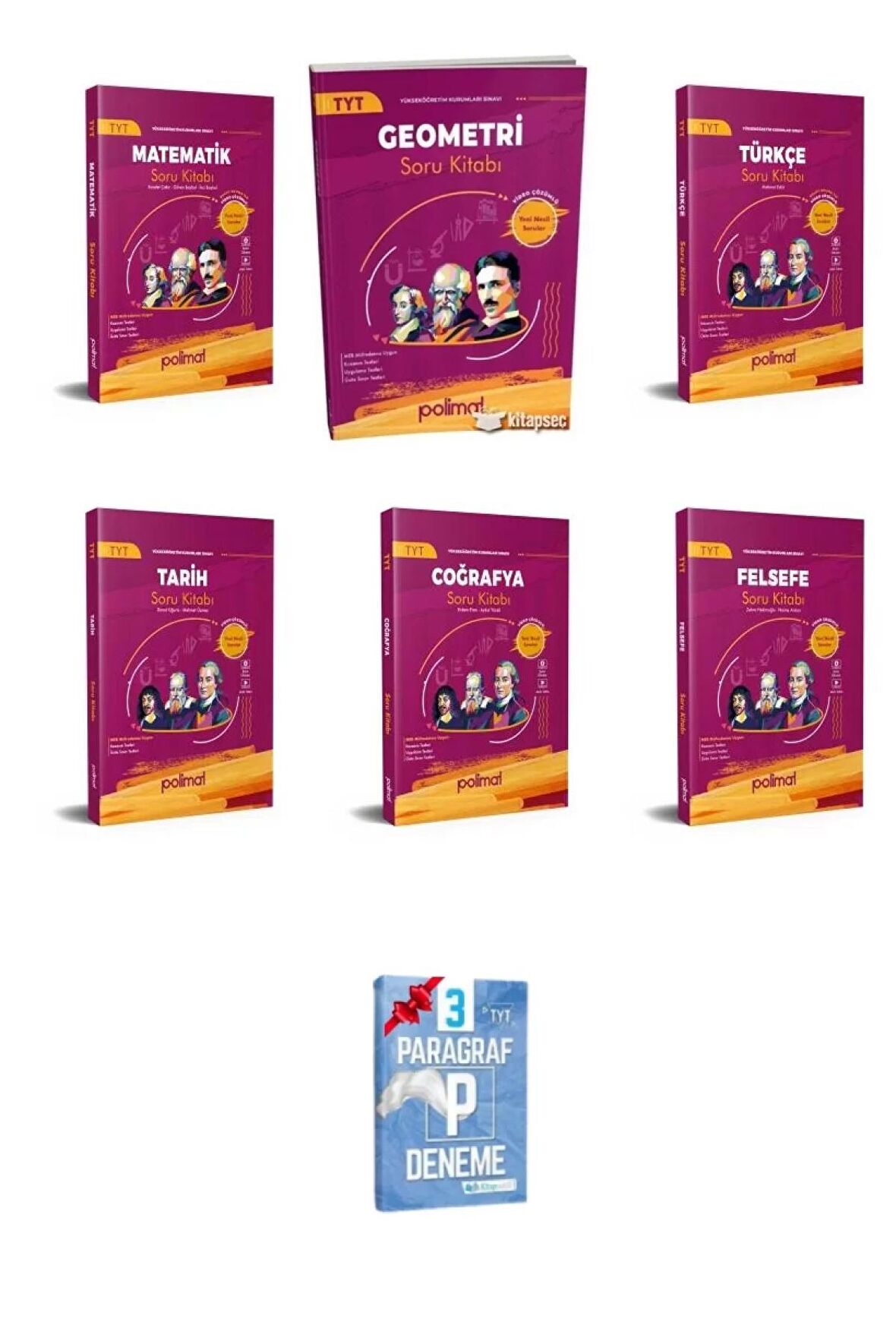 TYT Matematik Geometri Türkçe Tarih Coğrafya ve Felsefe Soru Bankası