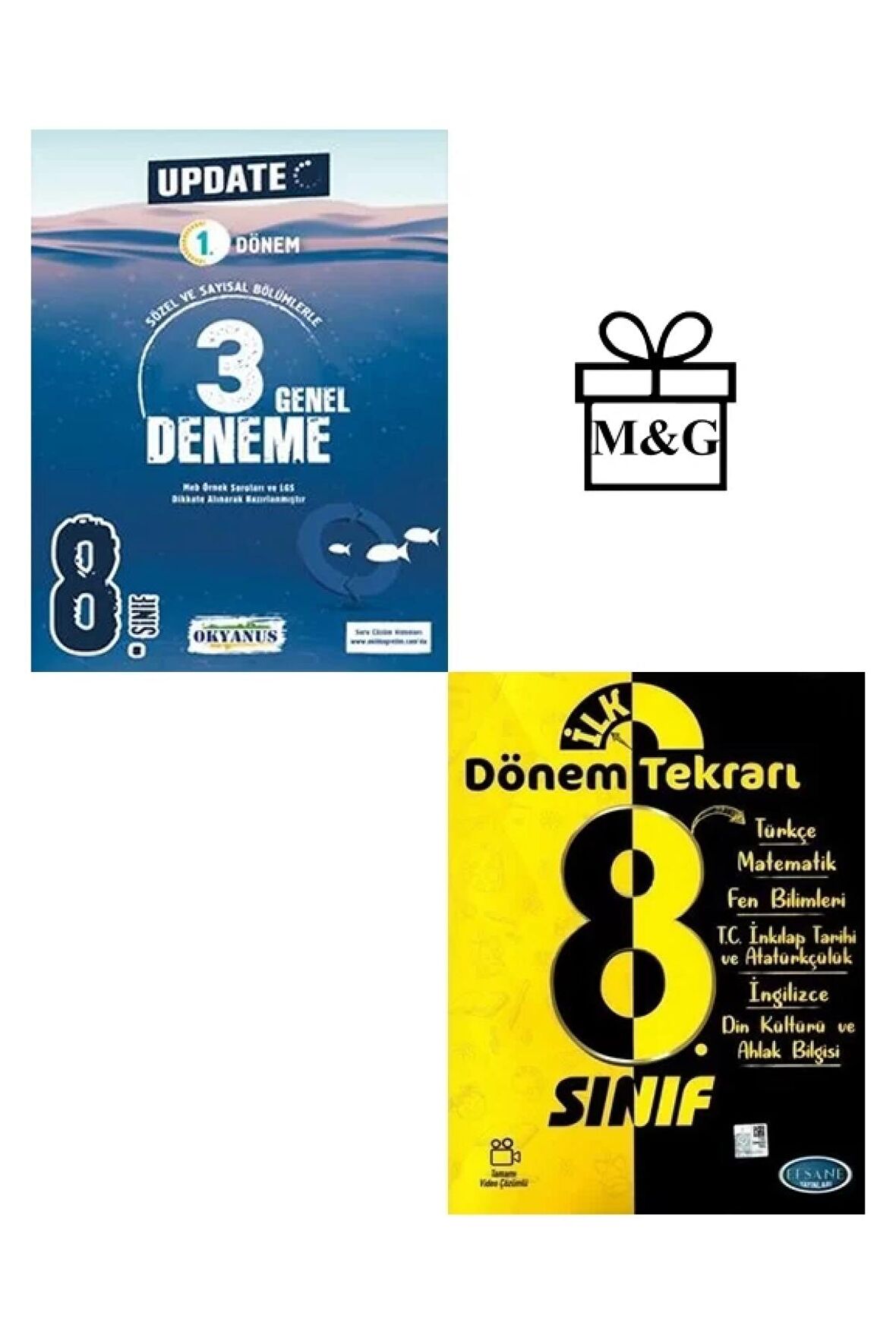 LGS 8.Sınıf İlk dönem Update Deneme ve Efsane Tekrar Kitabı