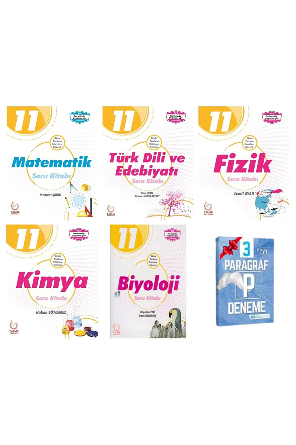 11.Sınıf Matematik Edebiyat Fizik Kimya Biyoloji Soru Bankası Set