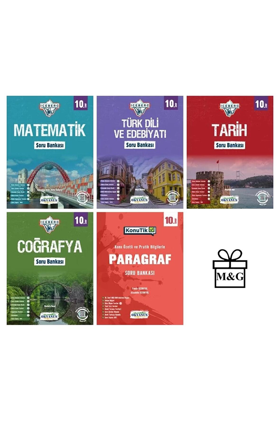 10.Sınıf Iceberg Matematik Edebiyat Tarih Coğrafya ve Paragraf Soru Bankası