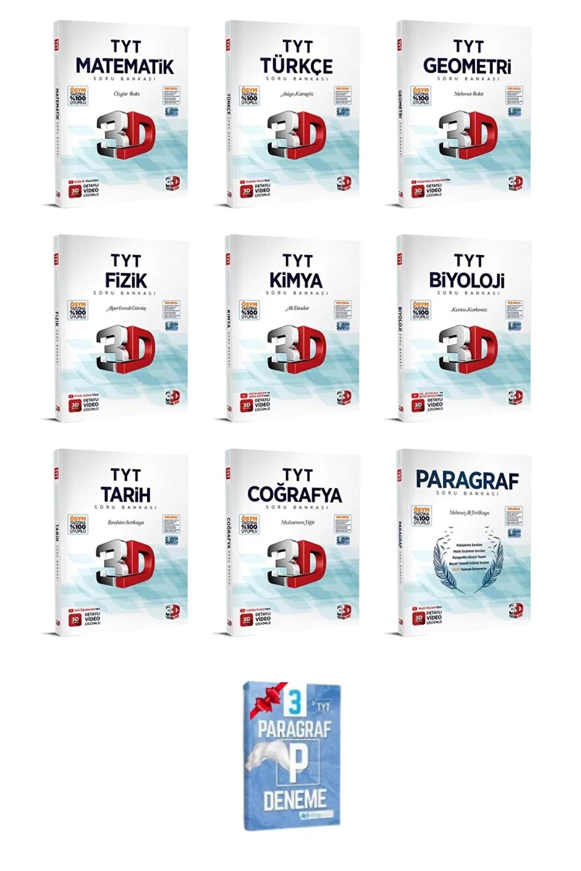 TYT Tüm Dersler Soru Bankası Seti ( 9 Kitap )