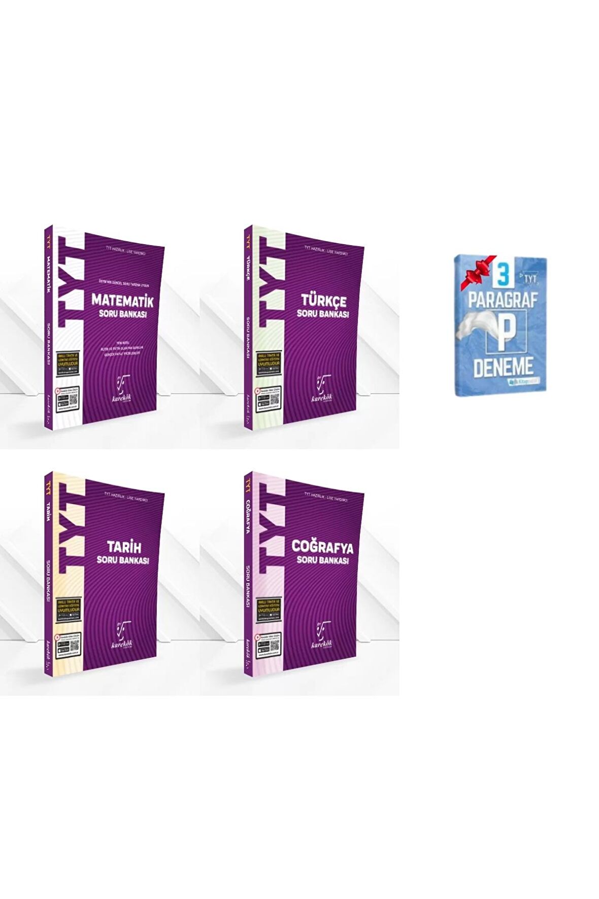 TYT Matematik Türkçe Tarih ve Coğrafya Soru Bankası Set