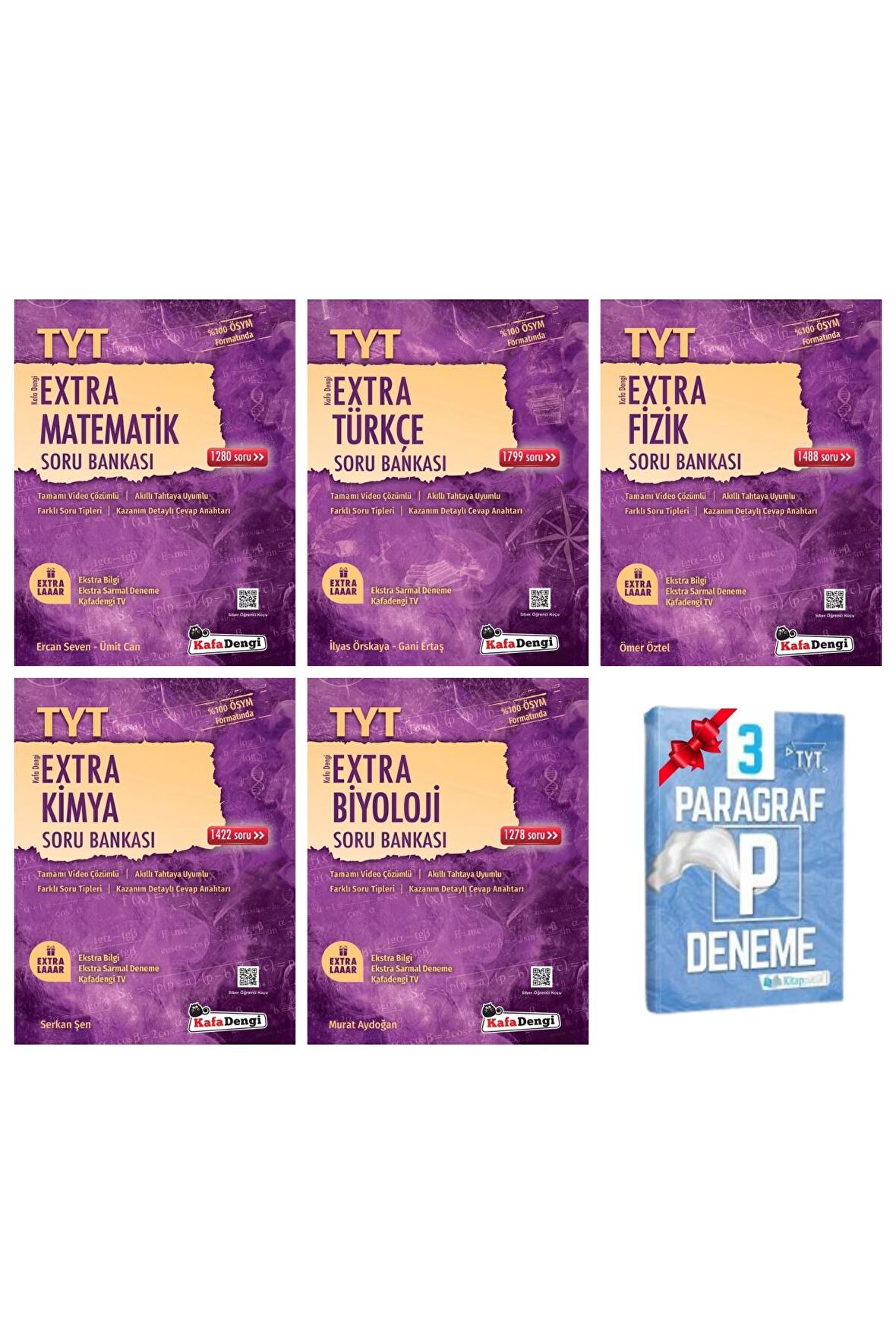 TYT Extra Matematik Türkçe Fizik Kimya ve Biyoloji Soru Bankası