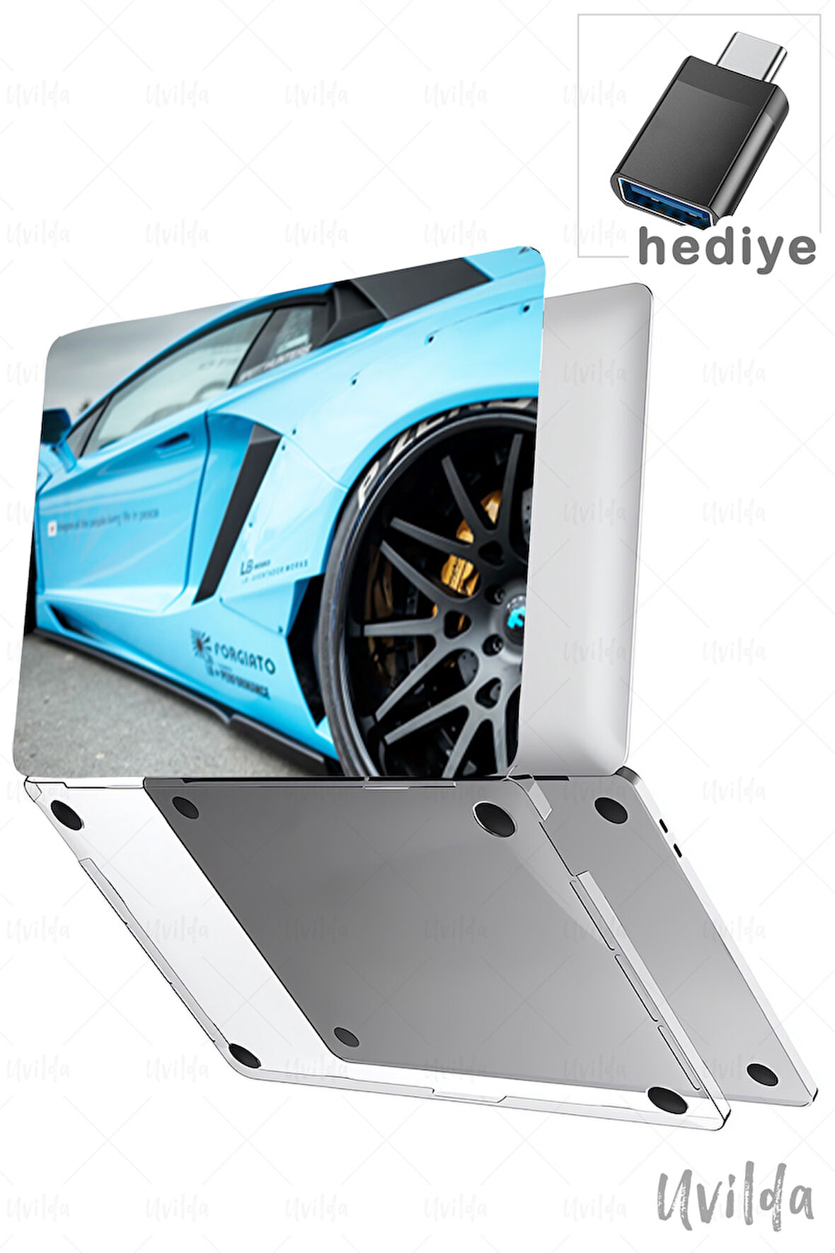 MacBook Air 15 A3114 A2941 uyumlu Otomo-28 Msoft Korur Bebek Mavi