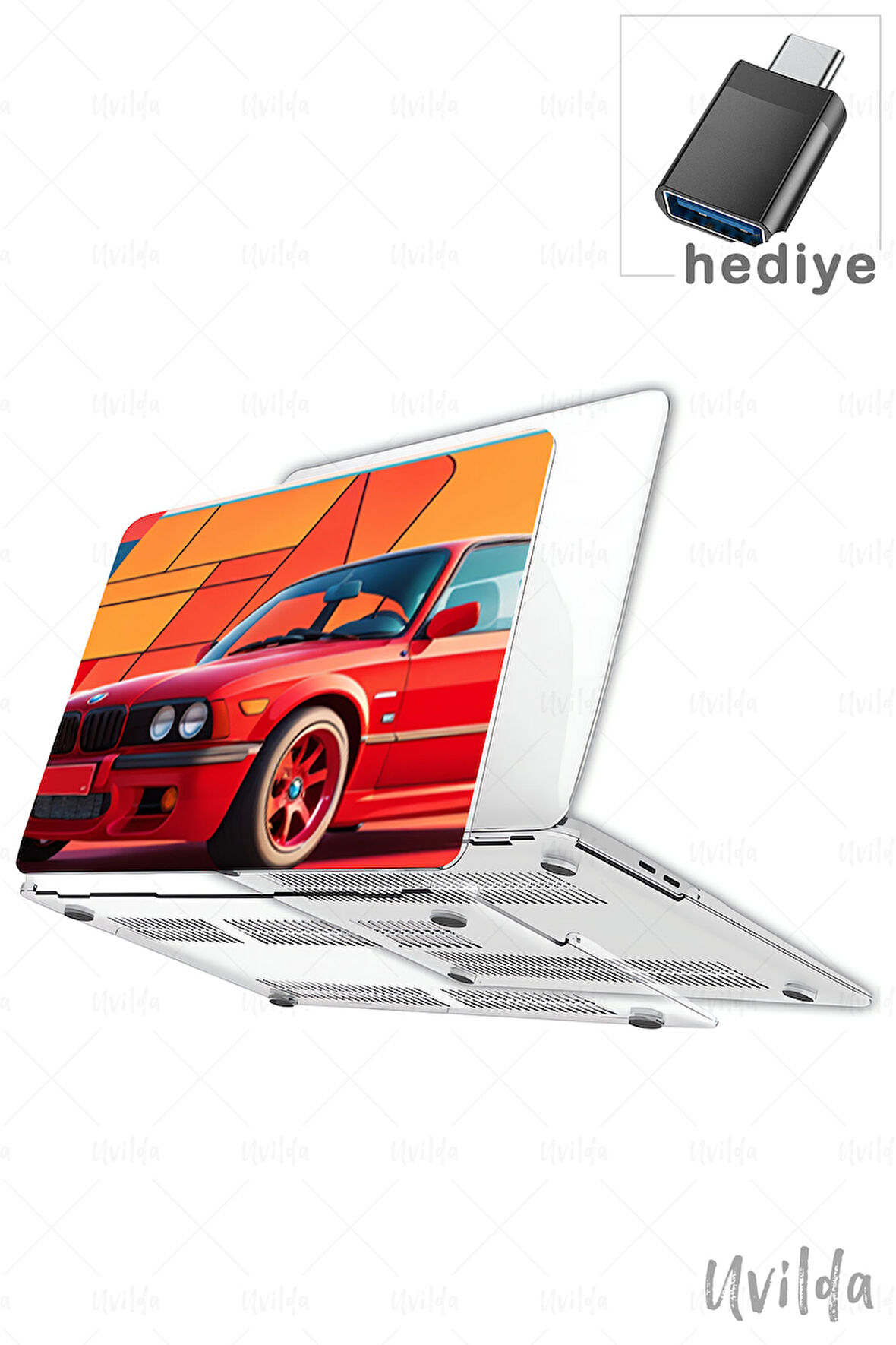 MacBook Pro 14 A3401 A3185 A3112 A2992 A2918 A2779 A2442 uyumlu Otomo-26 TPU Msoft Retro BMW 3