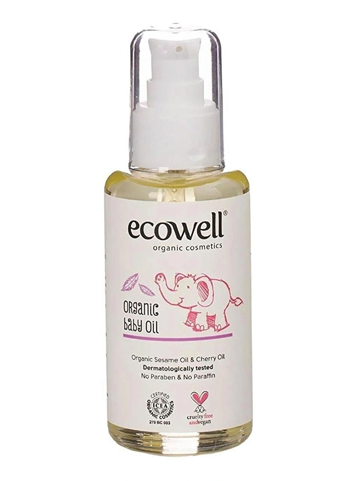 Ecowell Organik Bebe Yağı (100 ml)