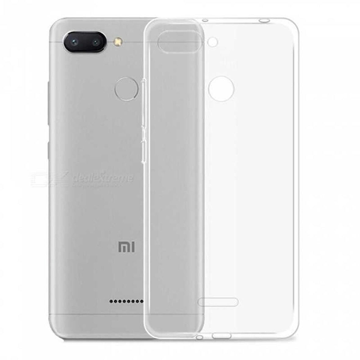 Gpack Xiaomi Redmi 6 Kılıf Süper Silikon Arka KorumaNano Glass