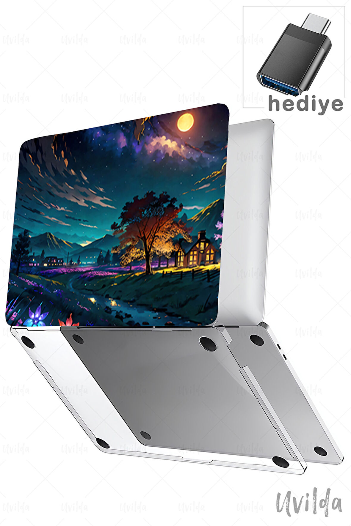 MacBook Air 15 A3114 A2941 uyumlu Kaos-9 Notebook Msoft Parlak Kadaba