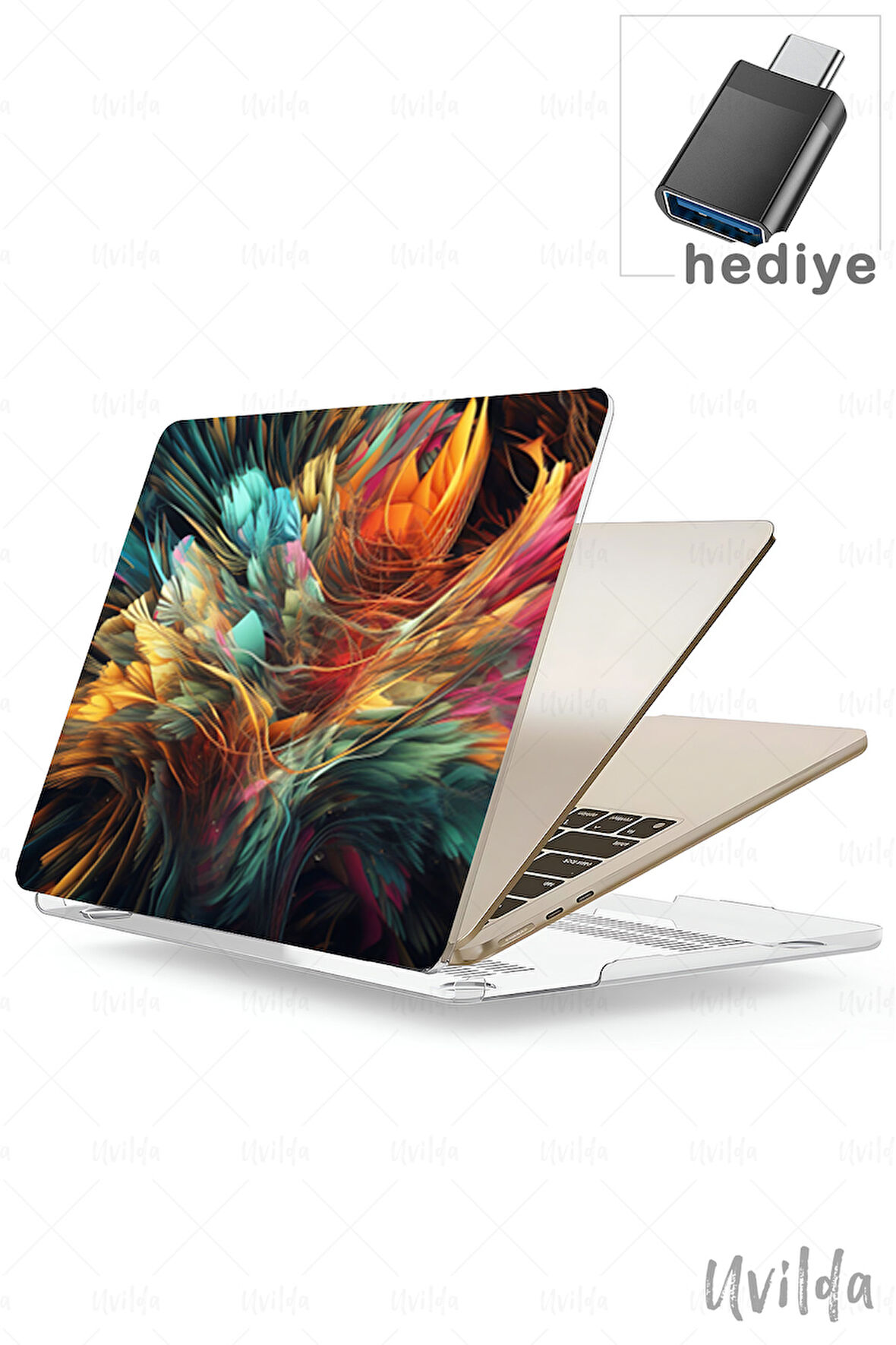 MacBook Pro 13 A2338 A2289 A2251 A2159 A1989 A1708 A1706 uyumlu Derin 23 HD Premium Msoft Renkli Tüyler