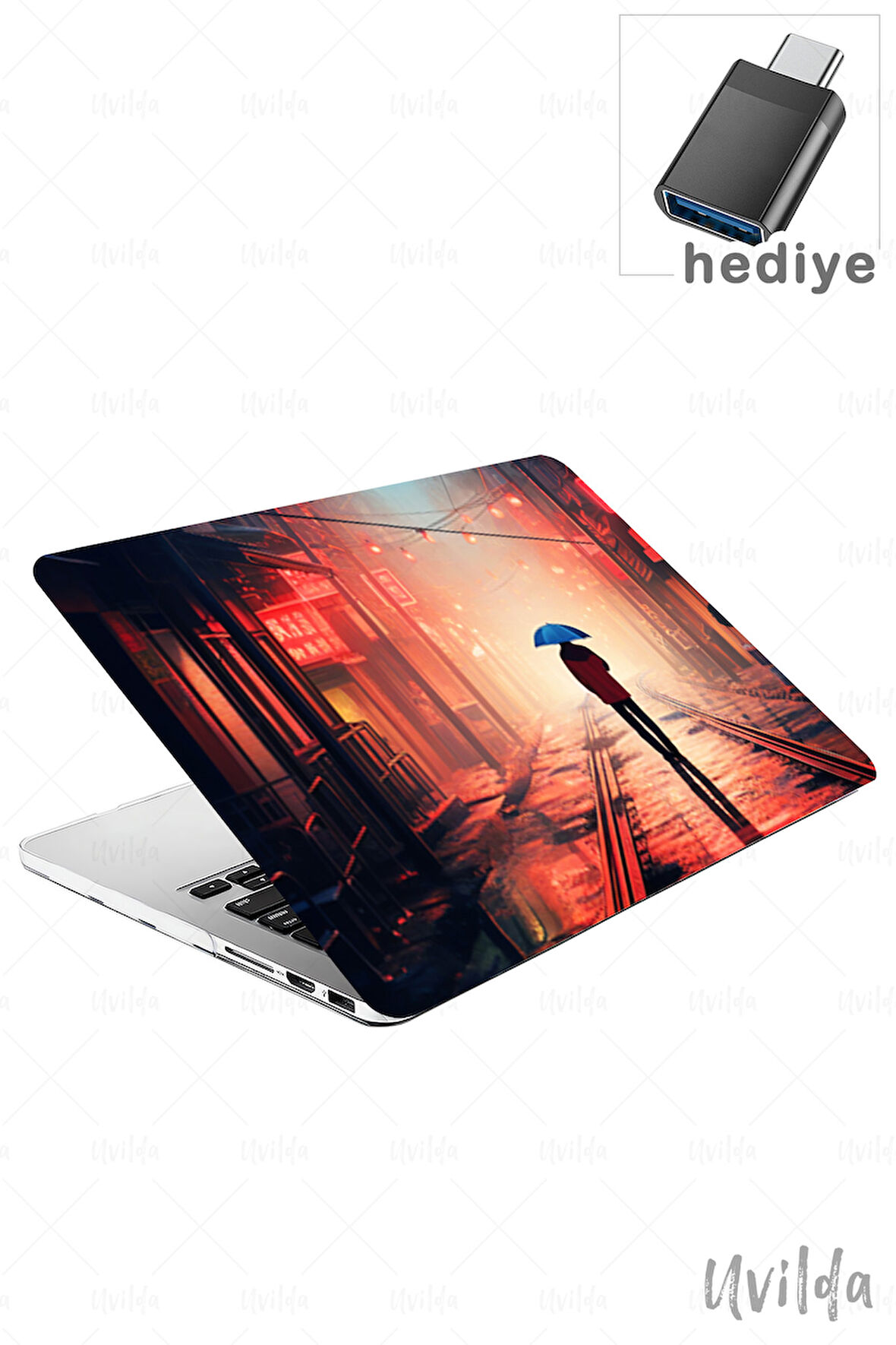 MacBook Pro 16 A2485 uyumlu Derin 7 HD Premium Msoft Yağmurlu Bir Gece