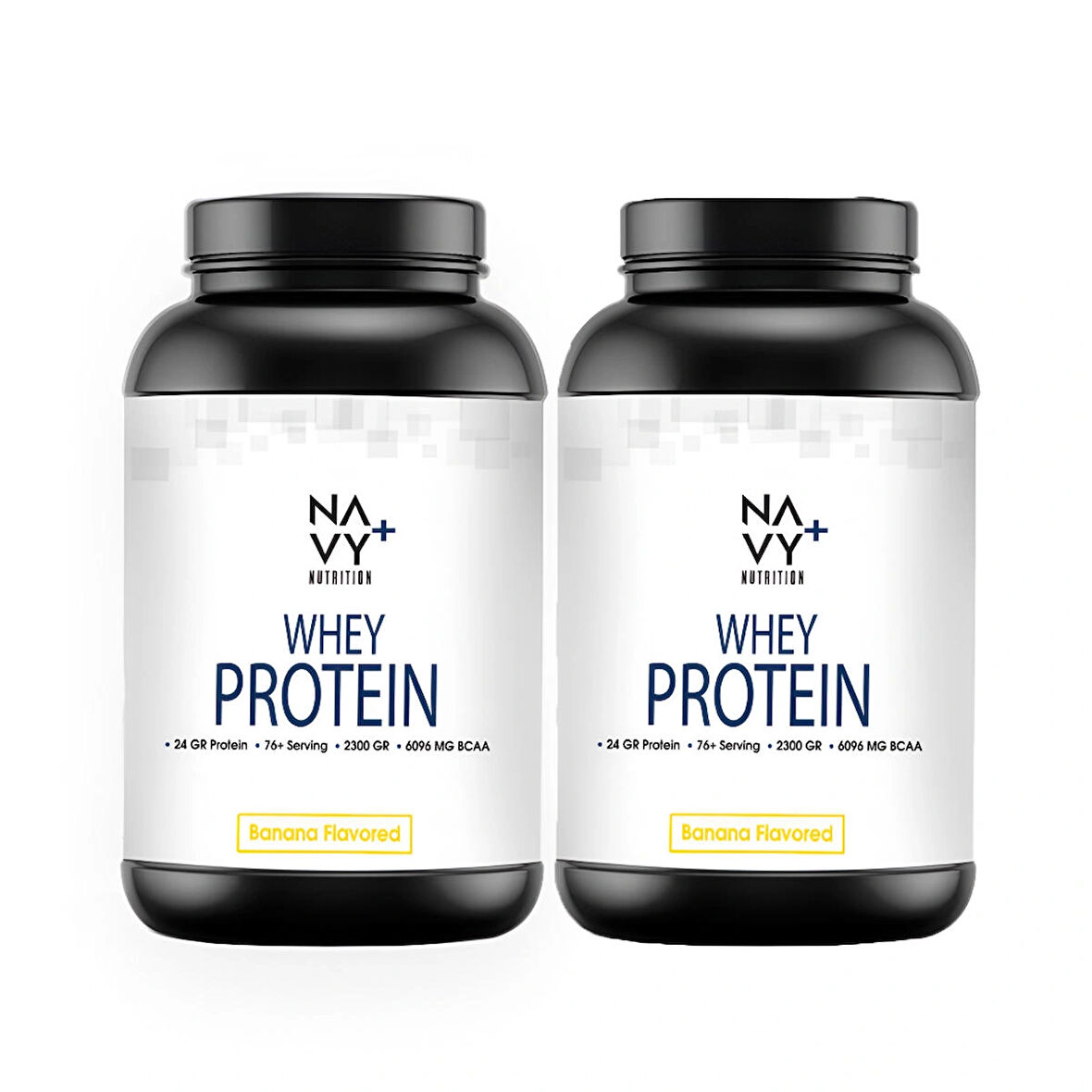 Navy Plus Nutrition 2 Adet 2300 Gr Whey Protein Tozu Muz Aromalı