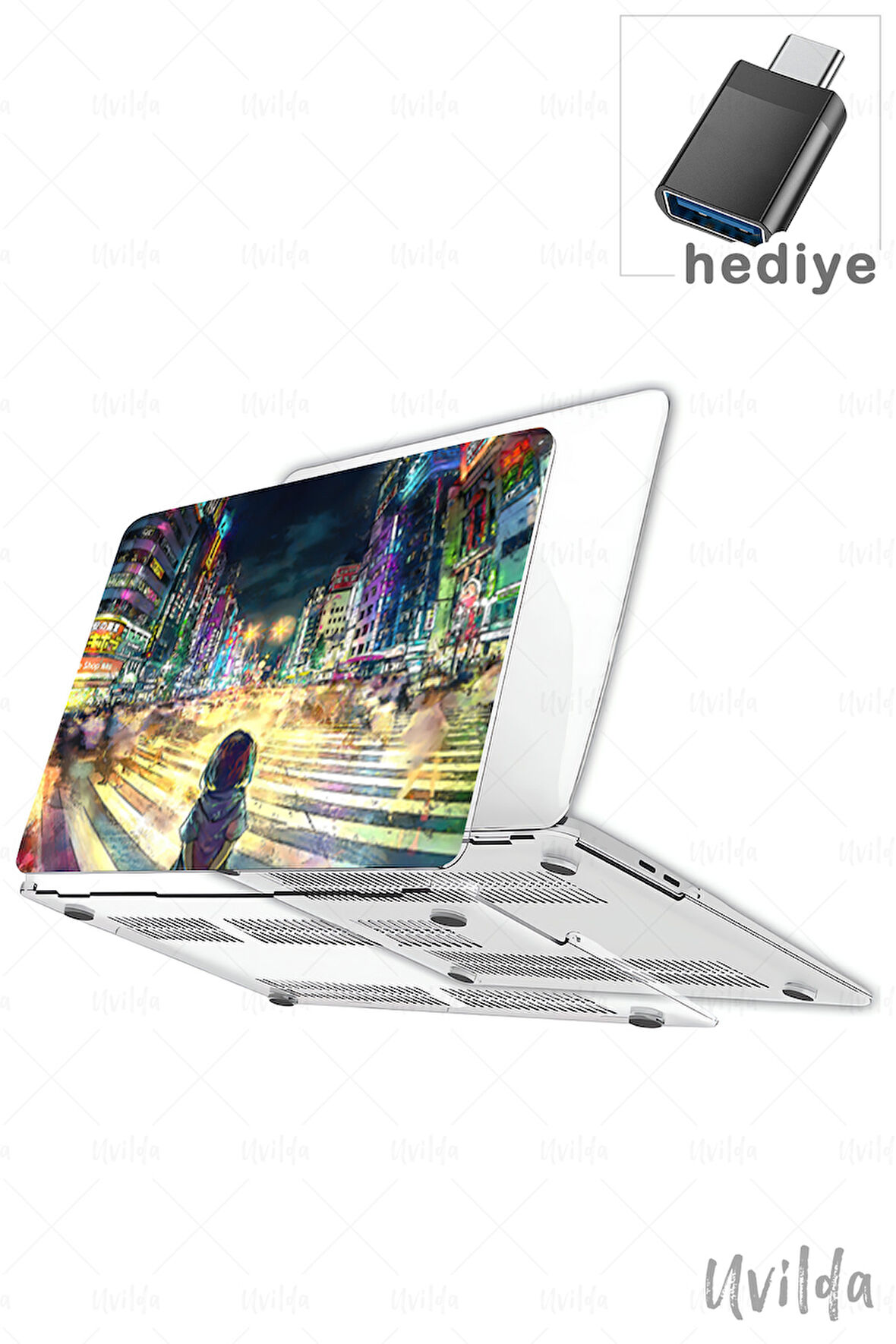 MacBook Pro 14 A3401 A3185 A3112 A2992 A2918 A2779 A2442 uyumlu Japon-24 Msoft Fit Baskılı Shibuya Tokyo