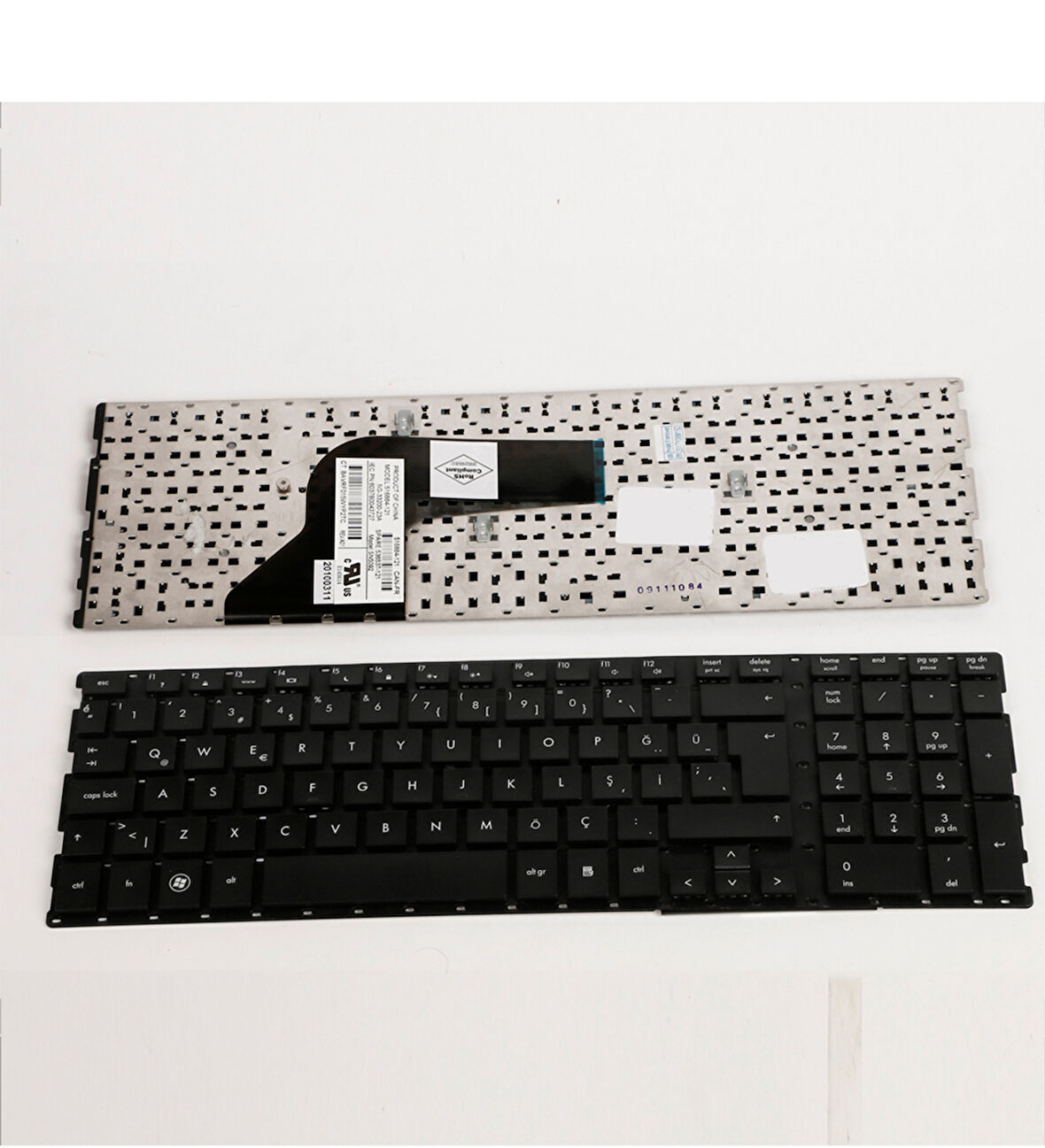 HP 516884-071 516884-171 Klavye Türkçe Siyah