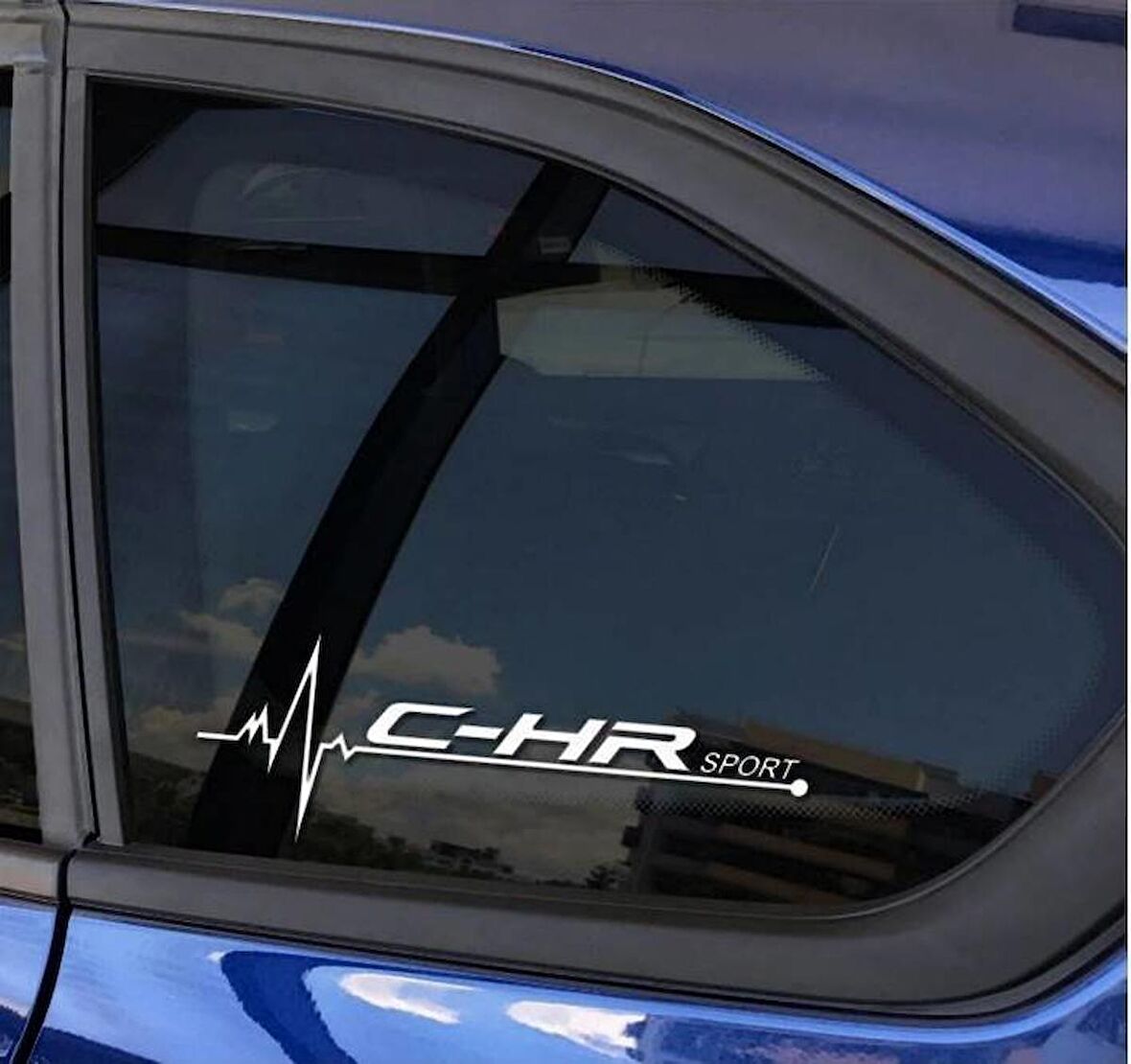 C-HR Yan Cam Sticker Oto Kapı Çıkartma Tuning oto 20 cm x 7 cm yazı 498