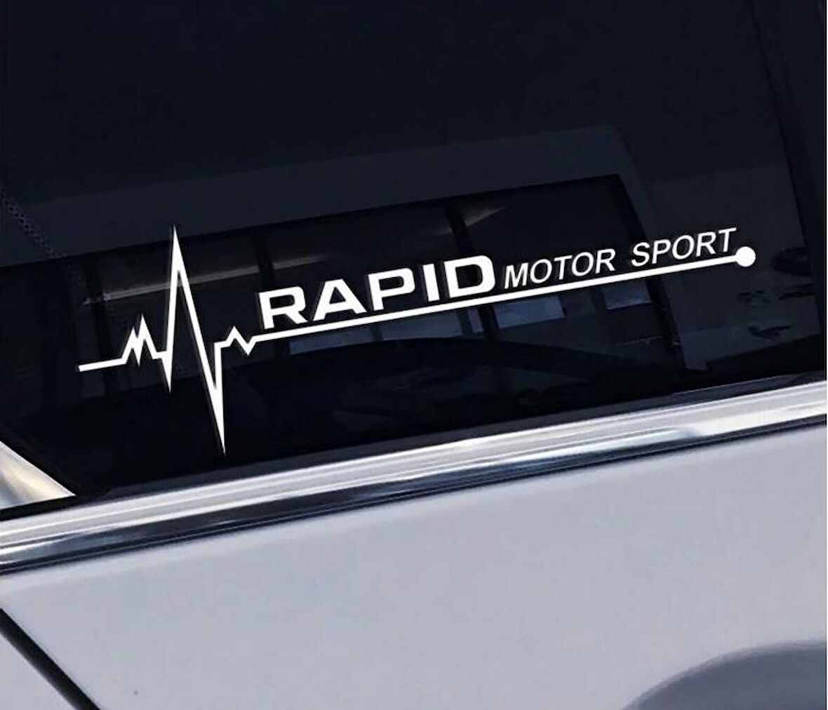 Rapid Yan Cam Sticker Oto Kapı Çıkartma Tuning oto 20 cm x 7 cm yazı 447
