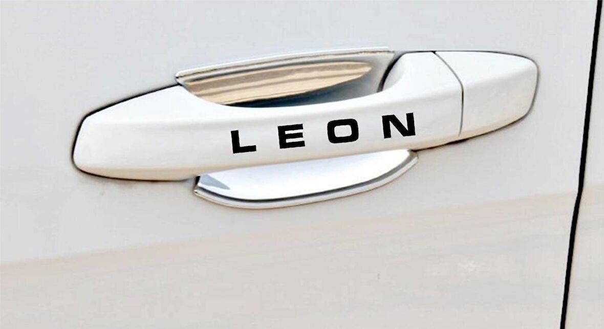 Leon Sport Kapı Kolu ve Jant sticker seti 8 adet yazı 429