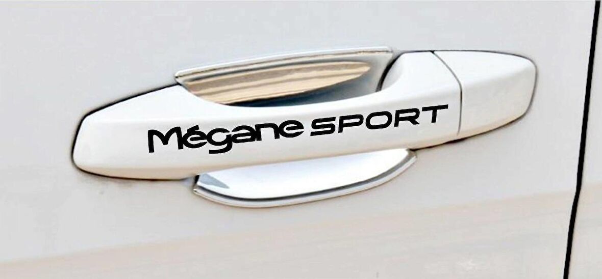 Megane 1 Sport Kapı Kolu ve Jant sticker seti 8 adet yazı 400
