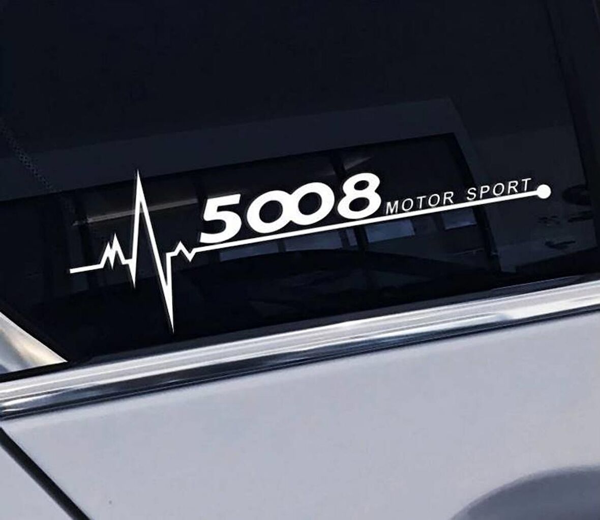 5008 Yan Cam Sticker Oto Kapı Çıkartma Tuning oto 20 cm x 7 cm yazı 368