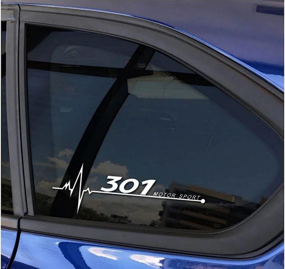 301 Yan Cam Sticker Oto Kapı Çıkartma Tuning oto 20 cm x 7 cm yazı 356