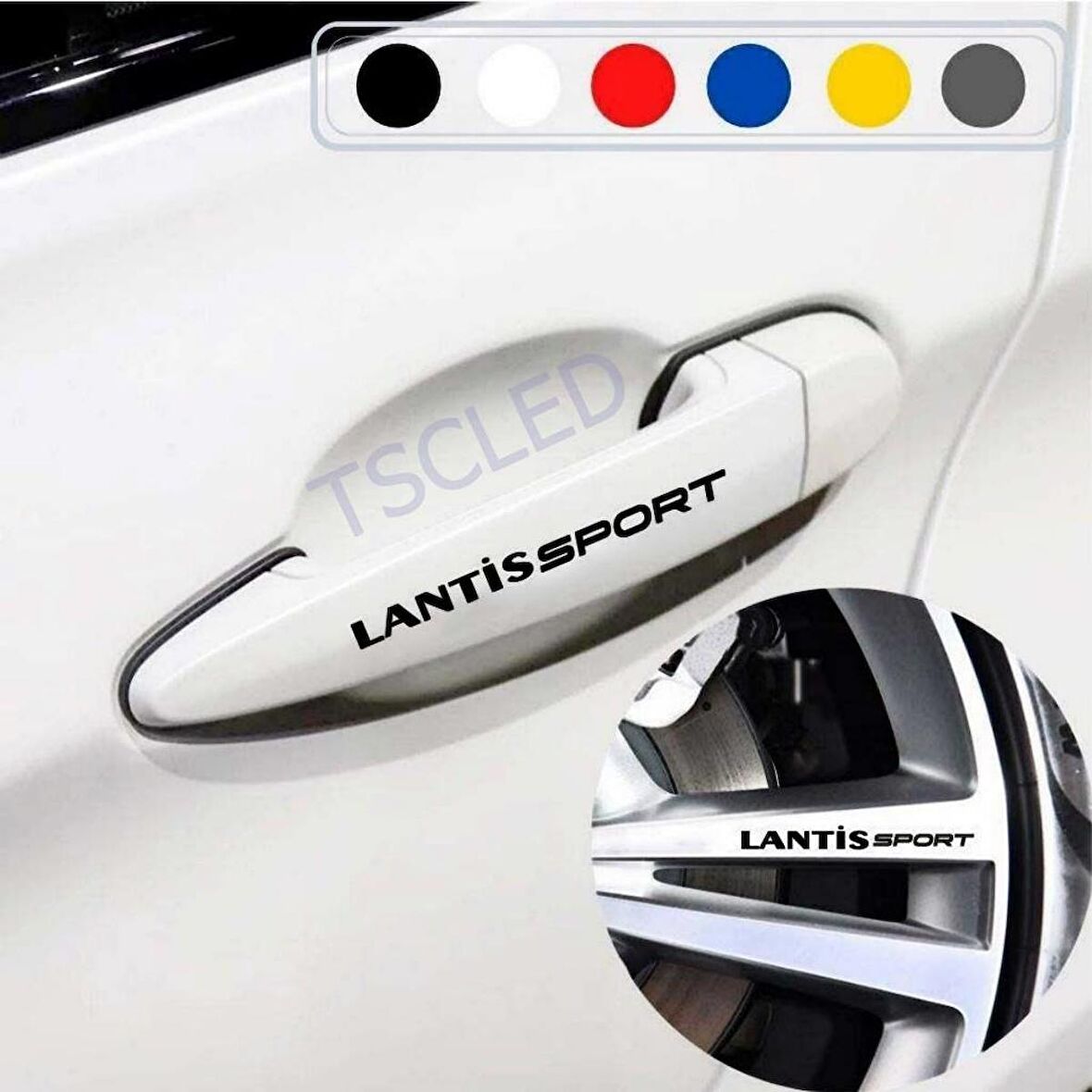 Lantis için Kapı Kolu ve Jant Sticker yazı 277