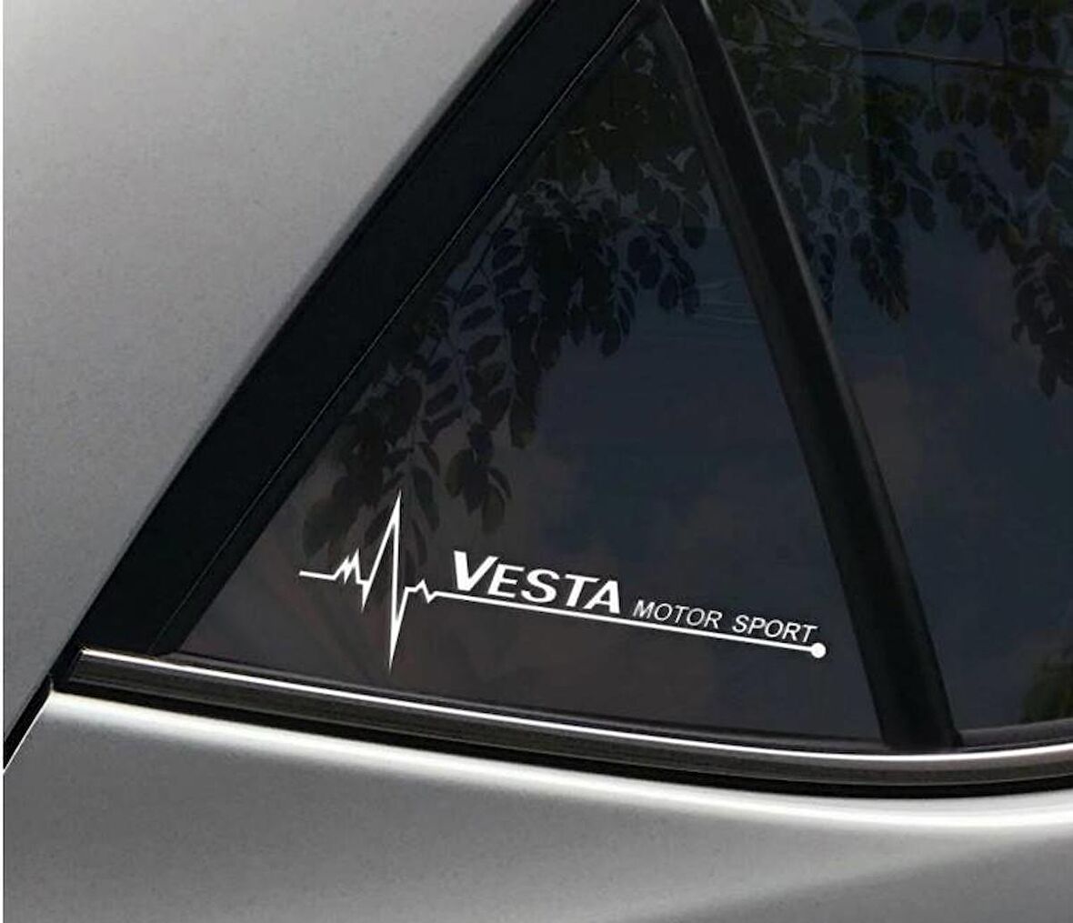 Vesta Yan Cam Sticker Oto Kapı Çıkartma Tuning oto 20 cm x 7 cm yazı 266