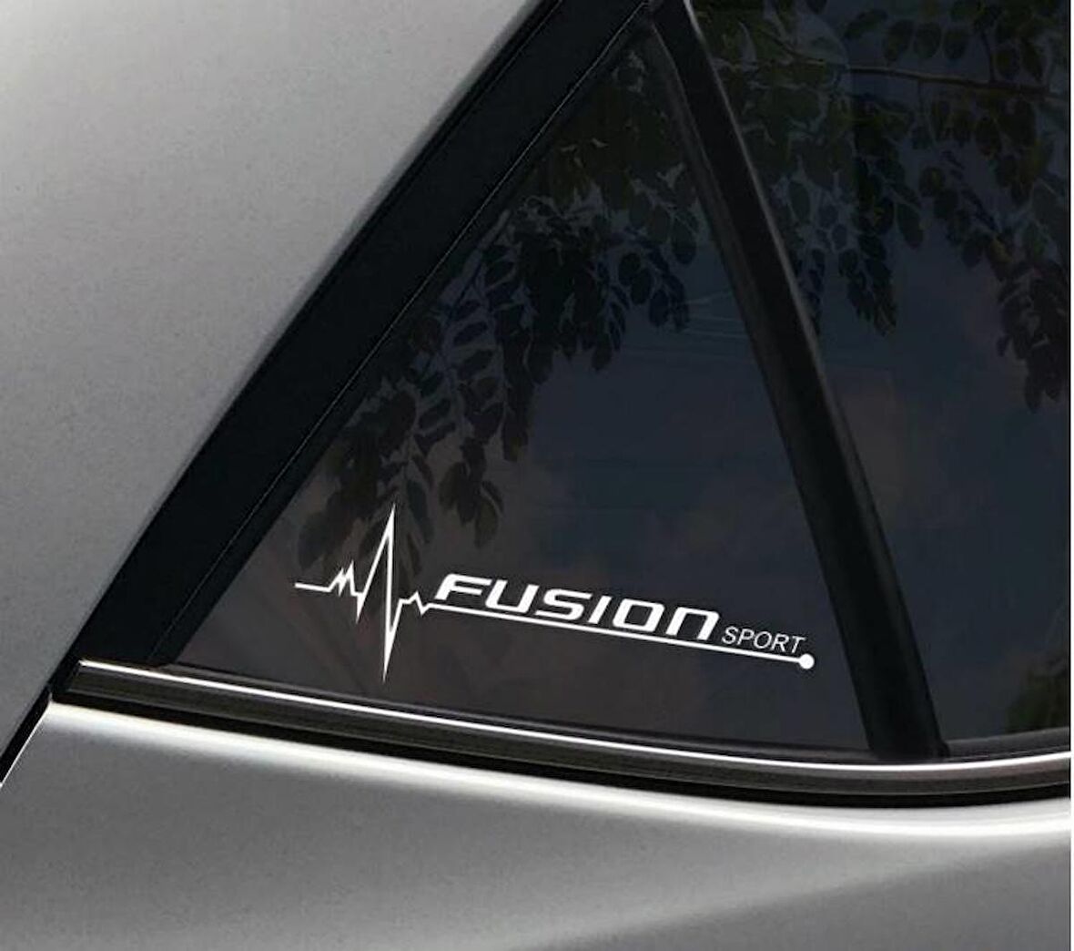 Fusion Yan Cam Sticker Oto Kapı Çıkartma Tuning oto 20 cm x 7 cm yazı 171