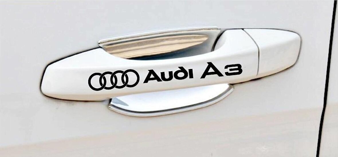 A3 Kapı Kolu ve Jant sticker seti 8 adet yazı 22
