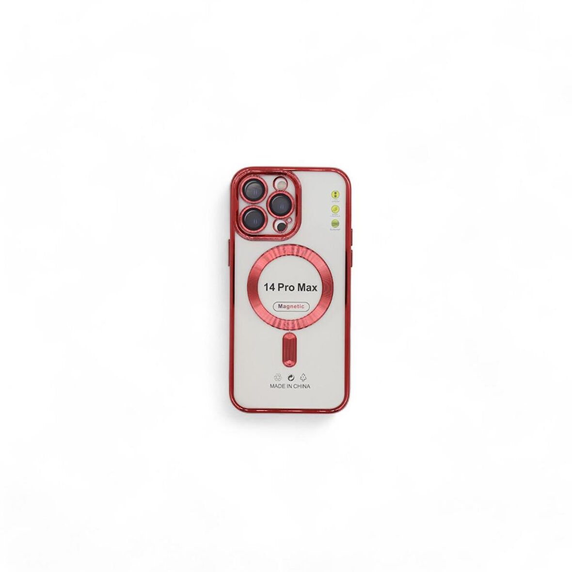 NEWFACE IPHONE 14 PRO MAX KROSS MAGSAFE SİLİKON TELEFON KILIFI RED