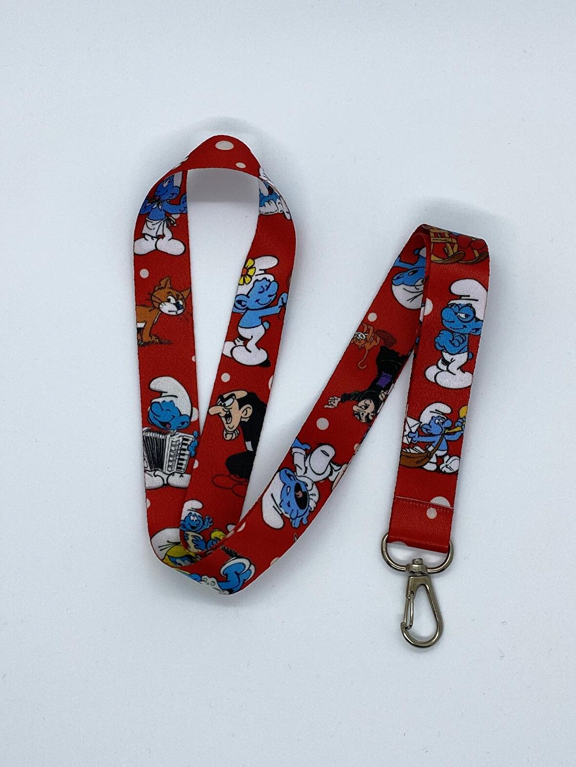 Şirinler Temalı Boyun İpi 