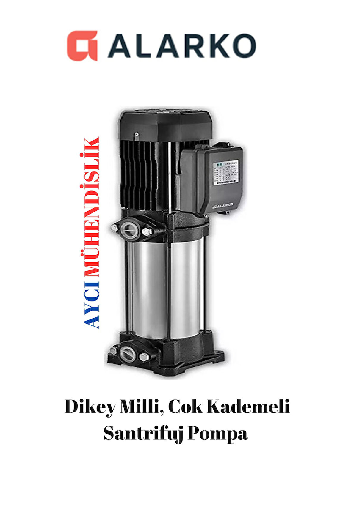 Alarko Pld 4-4 - 1,5 Hp - 220 V Dikey Milli, Çok Kademeli Santrifüj Pompa