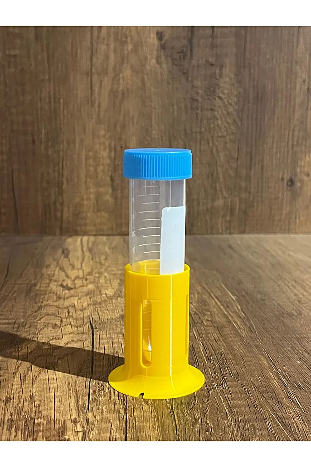 50 ml Falkon Tekli Deney Tüpü Standı (3 ADET GÖNDERİLİR - Sarı) (Tüp görsel amaçlıdır)