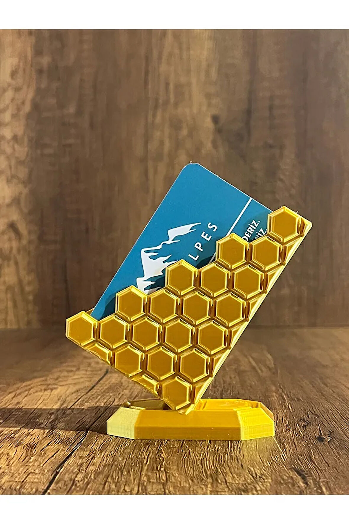 Modern Altıgen Kartvizitlik - Gold