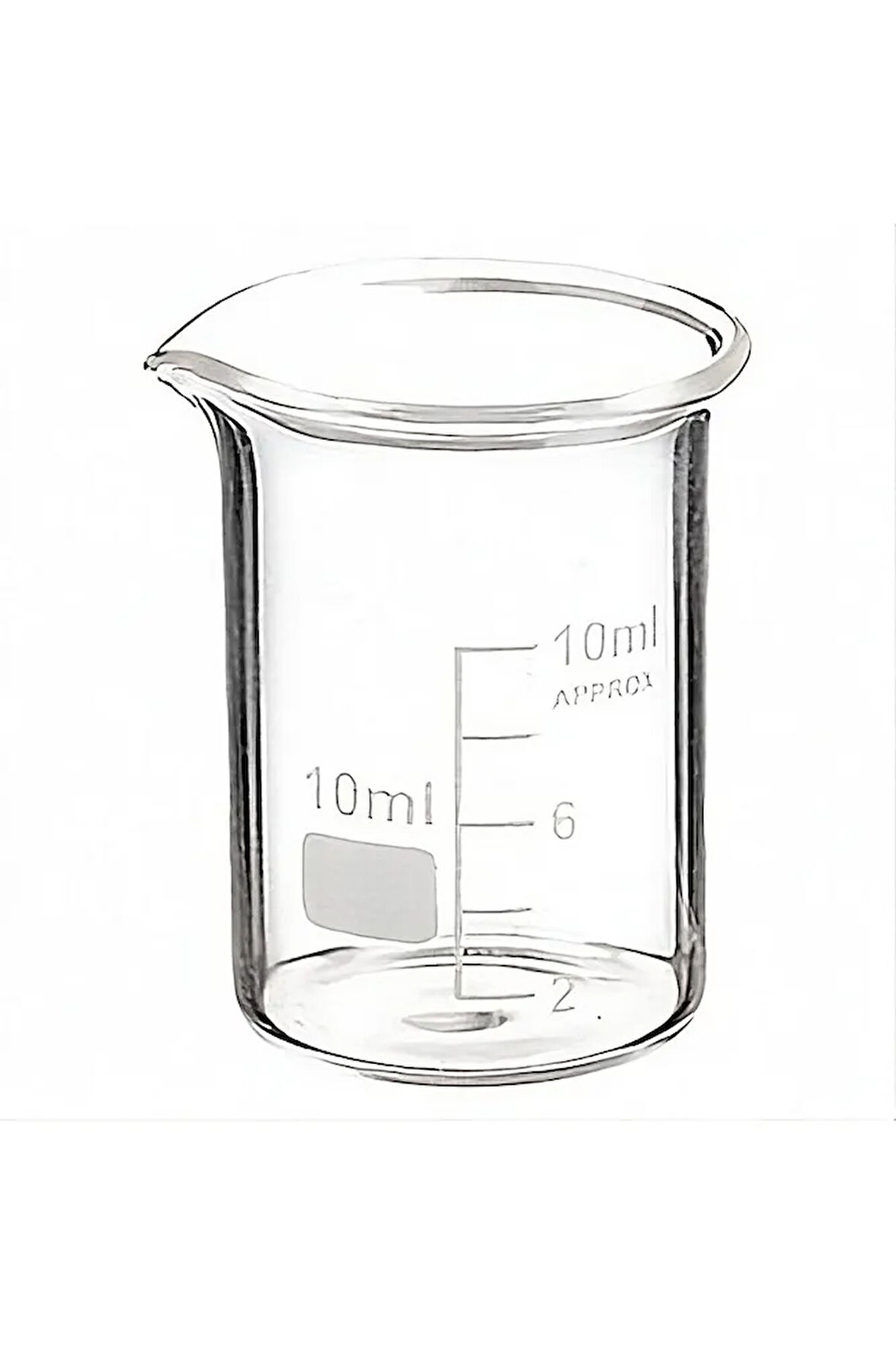 Cam Beher – Isıya Dayanıklı Borosilikat Cam – 10 ml