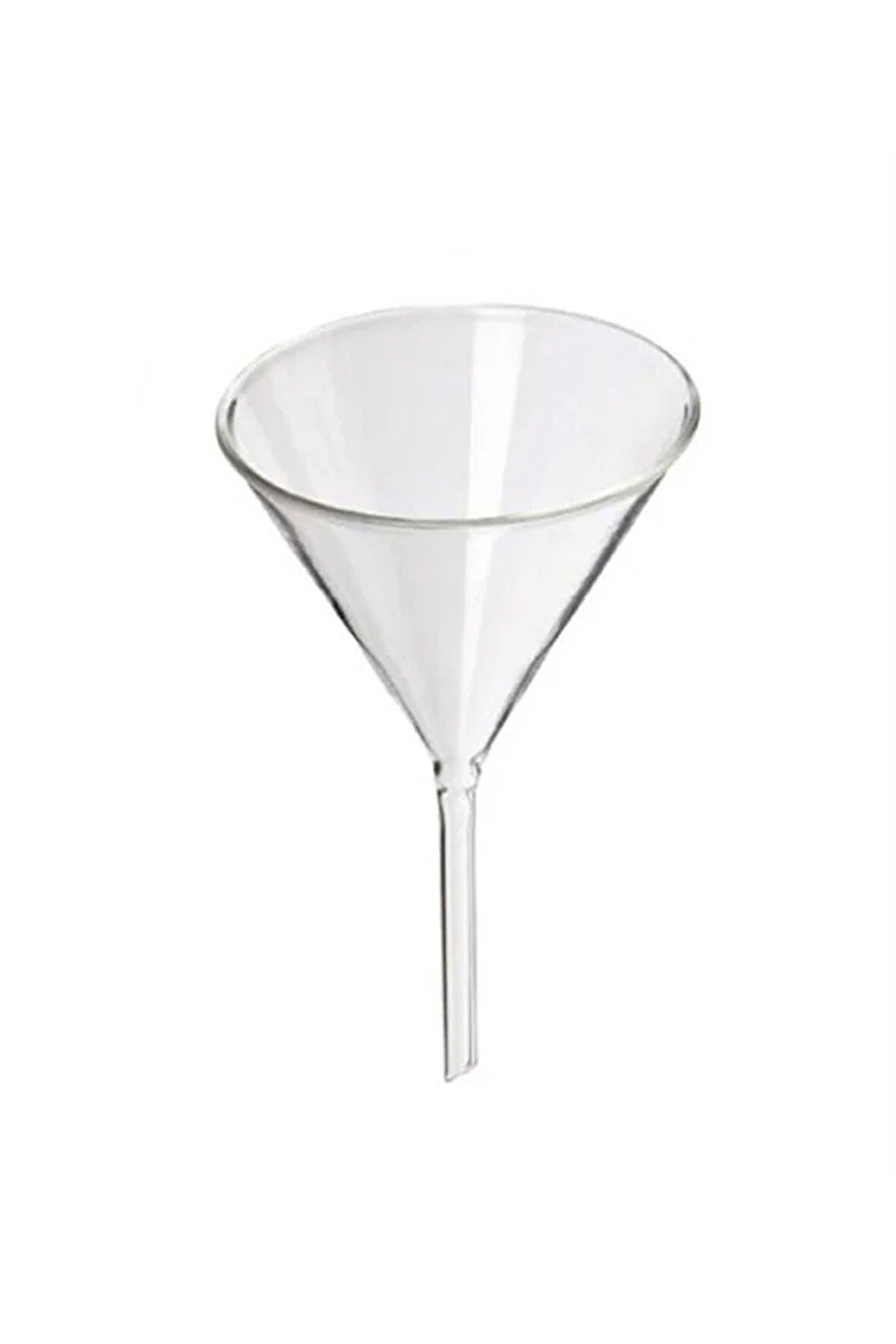 Cam Huni 75 mm – Kısa Saplı Isıya Dayanıklı Borosilikat Cam Laboratuvar ve Mutfak Kullanımı İçin