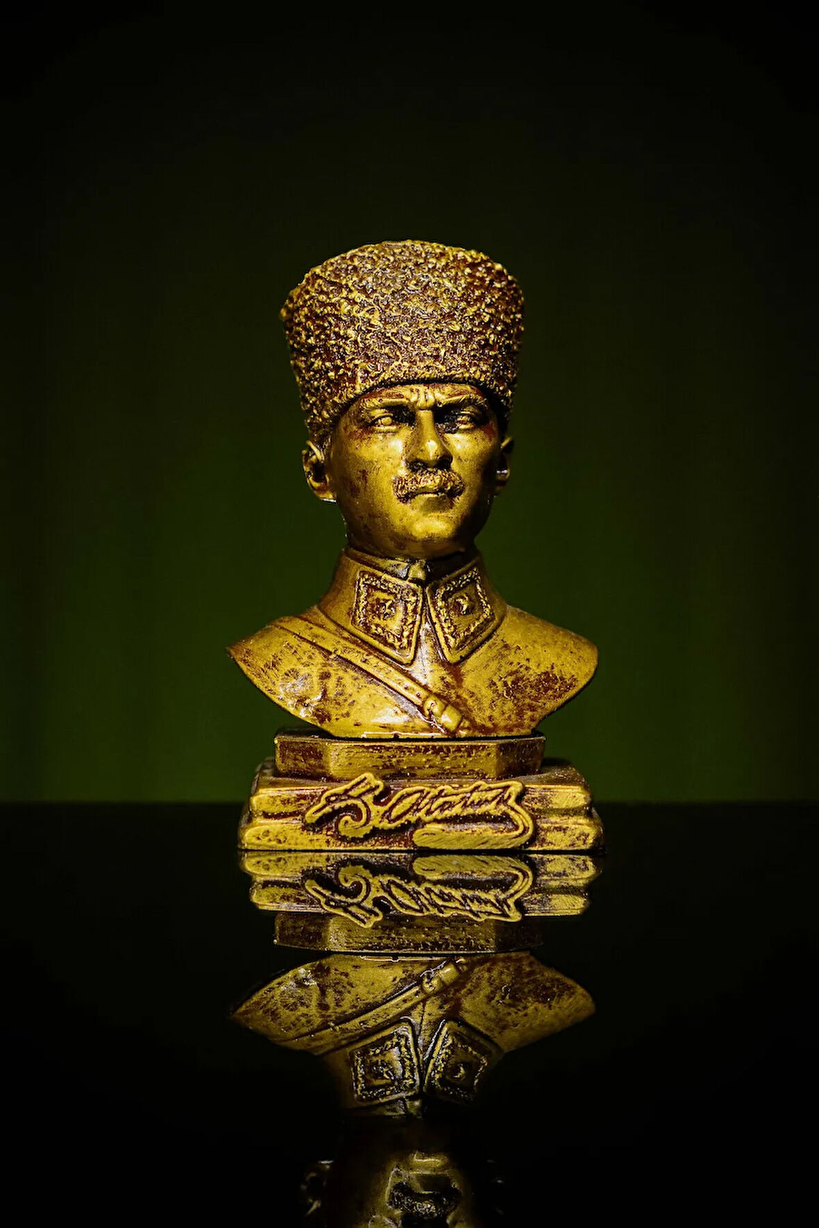 Özel Tasarım Küçük Boy Mustafa Kemal Atatürk Büstü Heykel Biblo