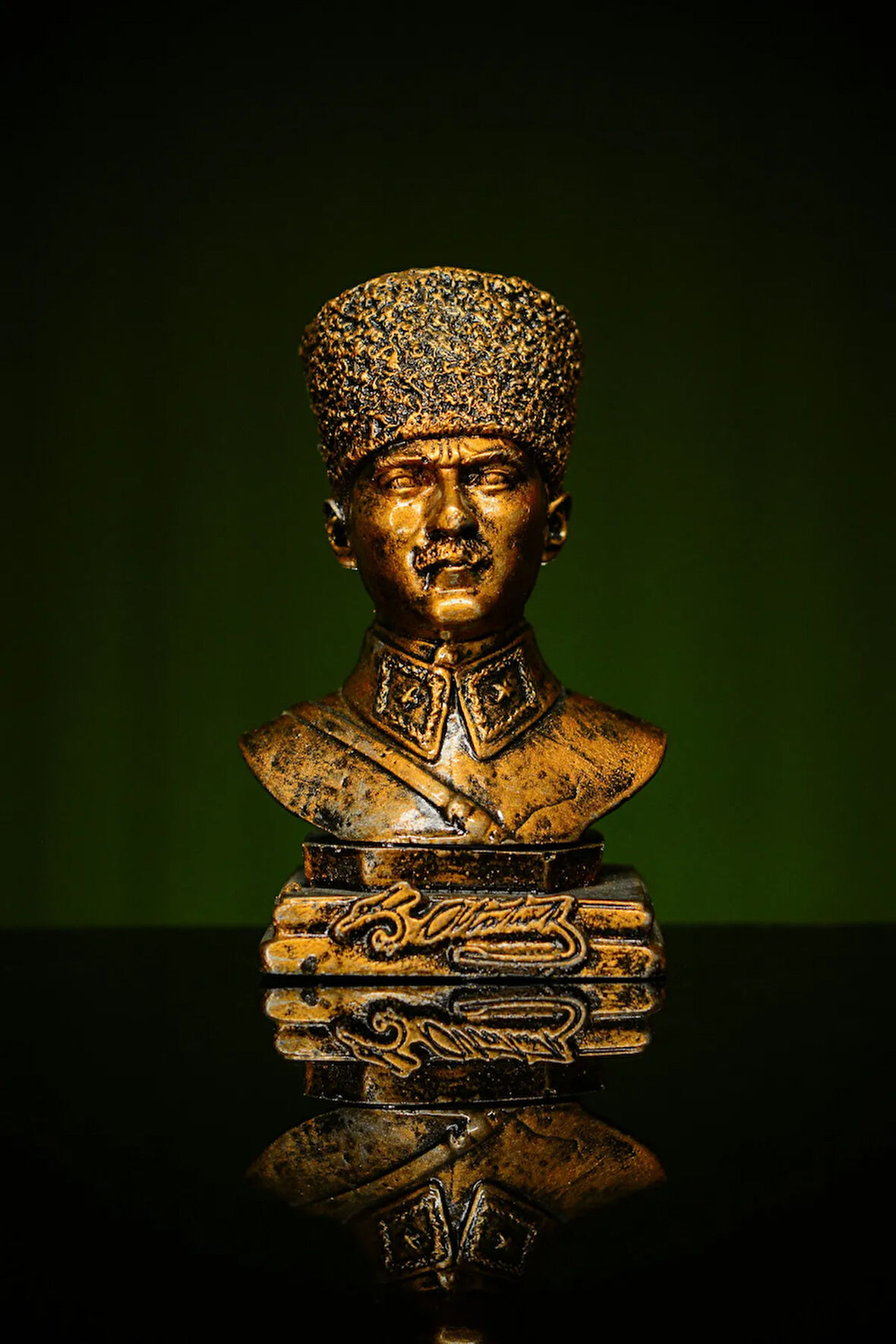 Özel Tasarım Küçük Boy Mustafa Kemal Atatürk Büstü Heykel Biblo
