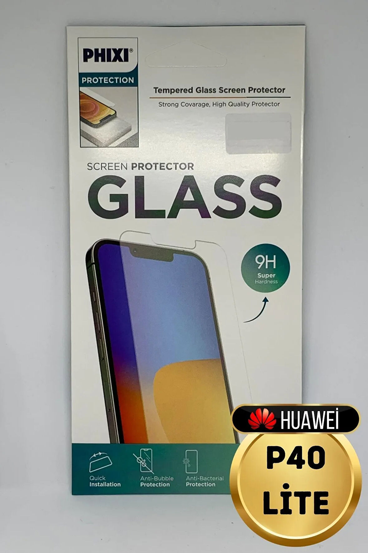 Huawei P40 LİTE Uyumlu Temperli Tam Koruma Şeffaf Cam Ekran Koruyucu