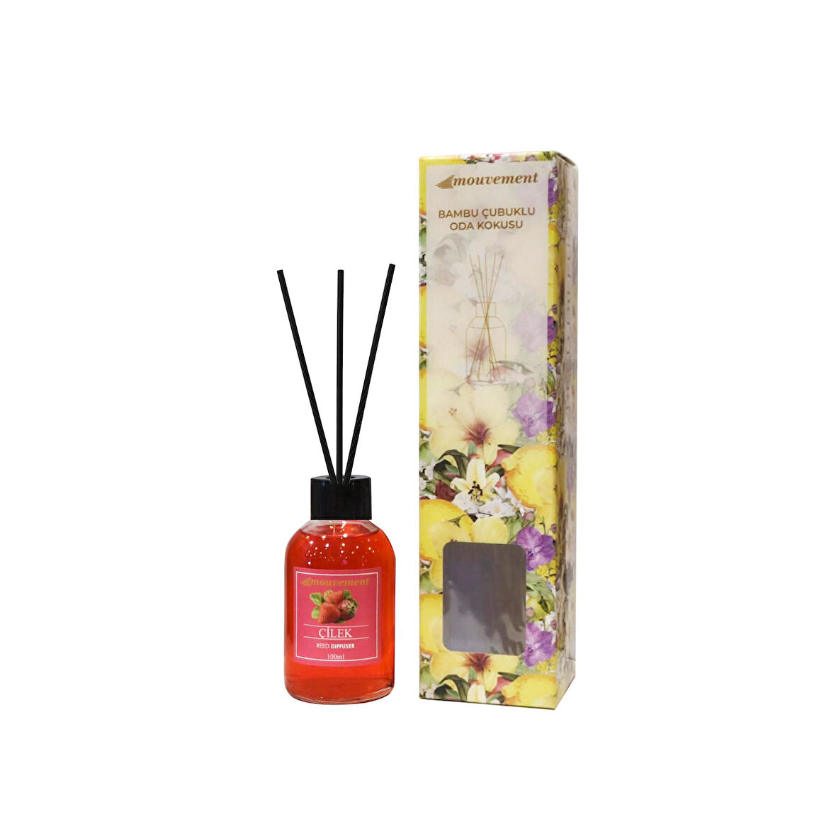 100 Ml Çilek Çubuklu Oda Kokusu – Tatlı Meyve Aroması