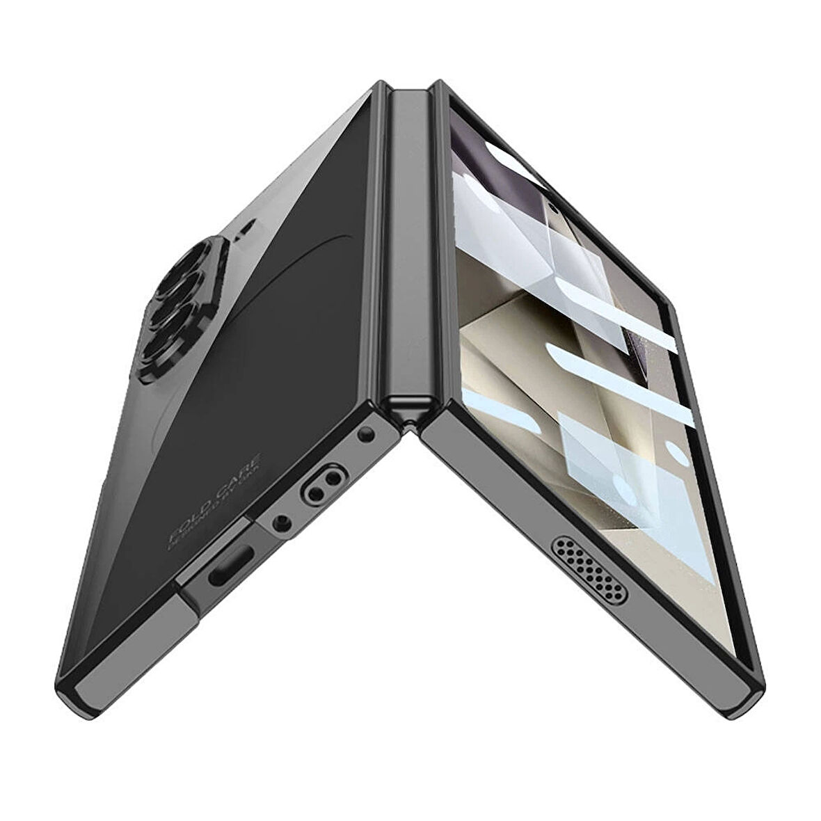 Galaxy Z Fold 6 Kılıf Redclick Full Camlı Kıpta Kapak