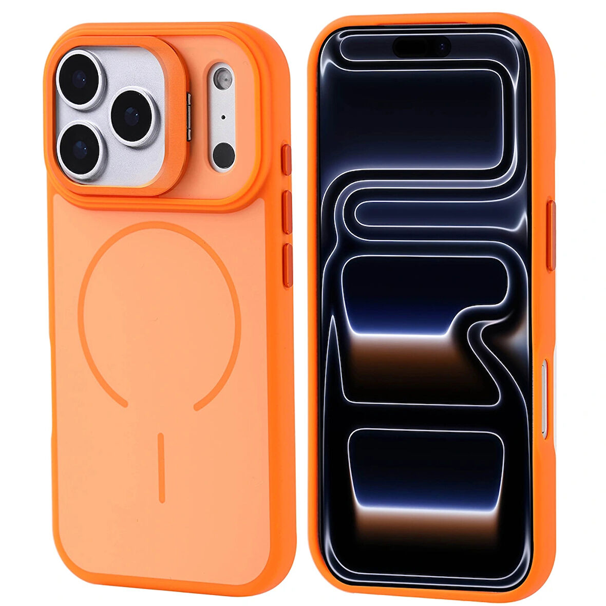 Apple Uyumlu iPhone 17 Pro Kılıf M-safe Şarj Özellikli Kamera Standlı Redclick Notron Kapak