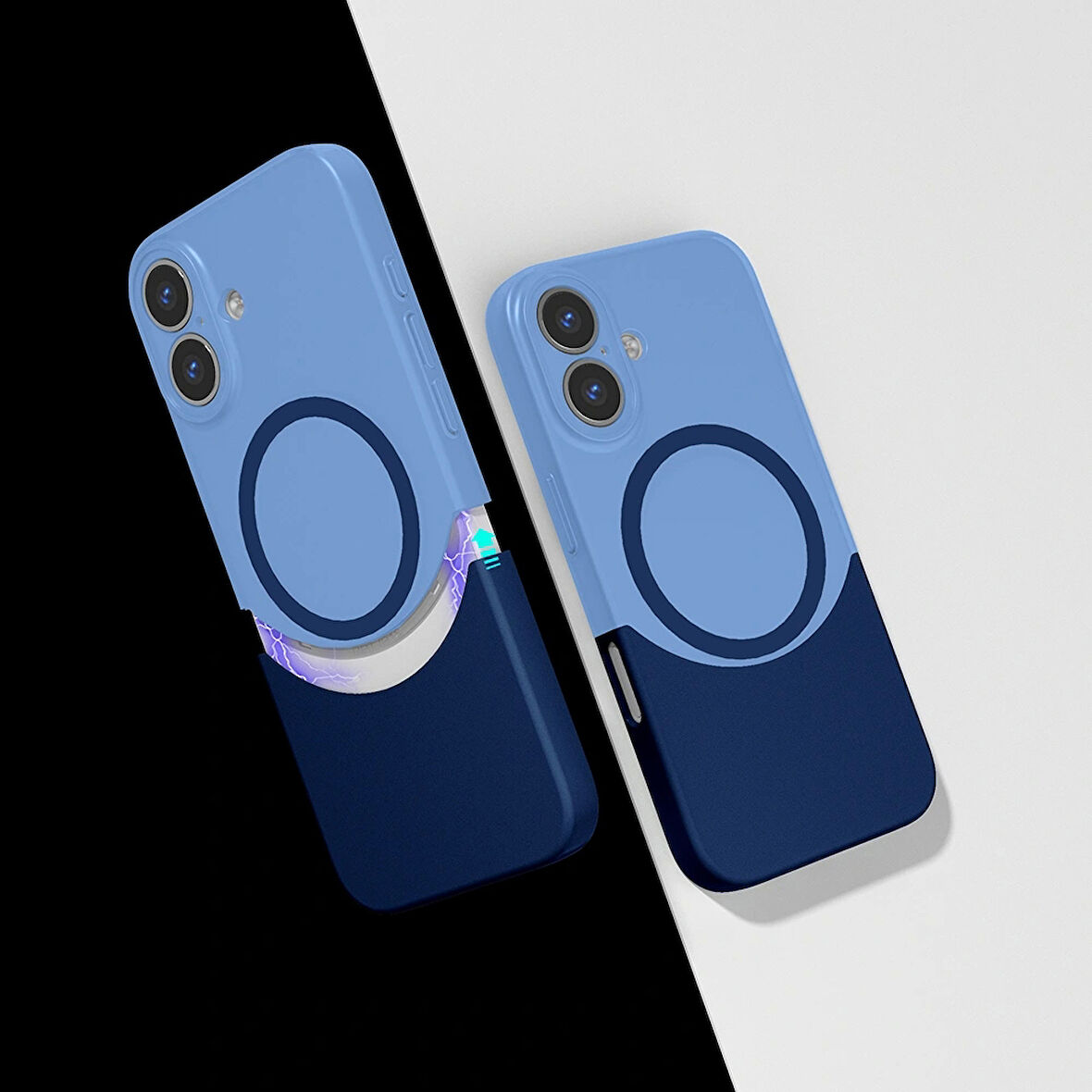 Apple iPhone 16 Kılıf M-Safe Şarj Özellikli Mıknatıslı Redclick Duble Kapak
