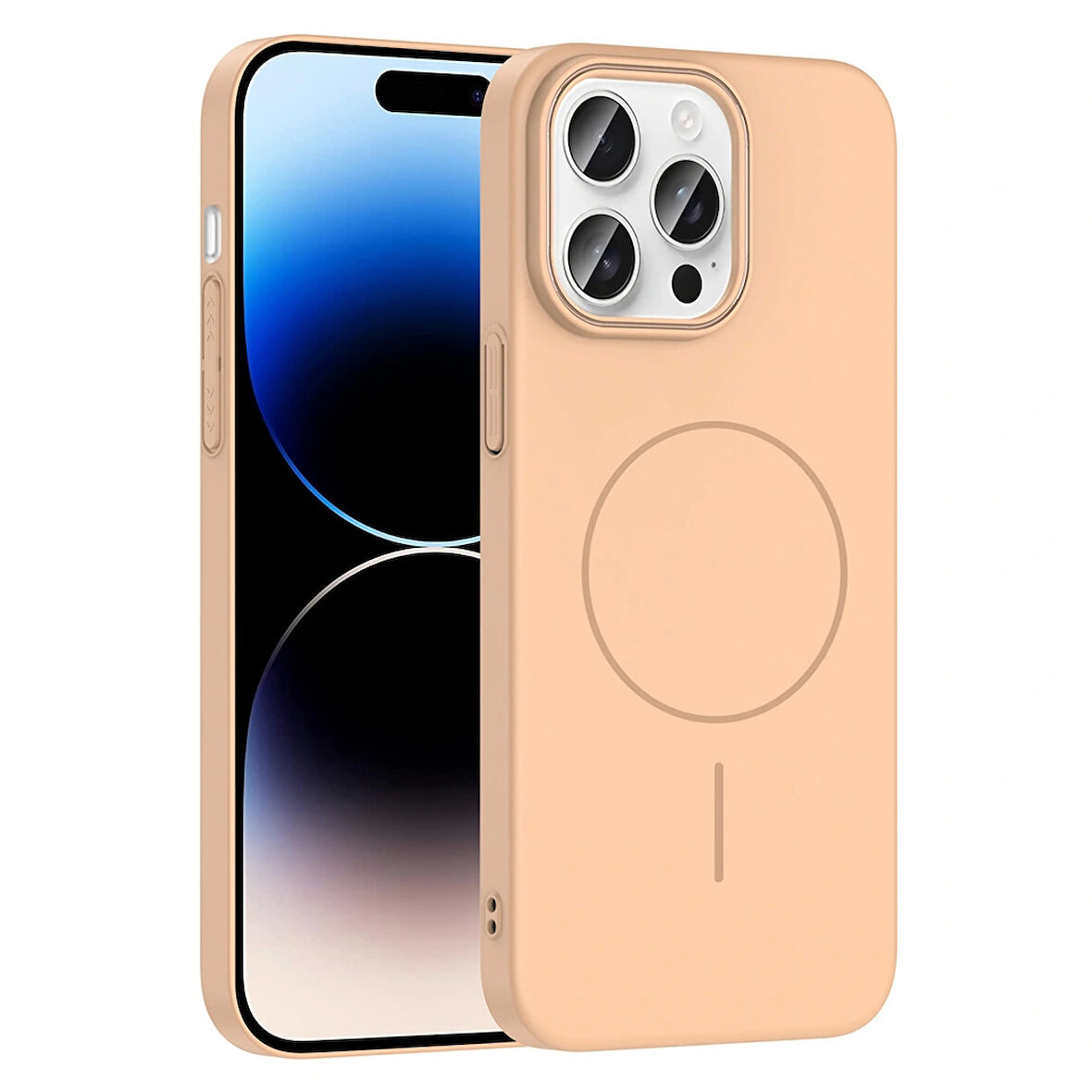 Apple iPhone 14 Pro Max Kılıf Magsafe Şarj Özellikli Redclick Ruby Silikon Kapak