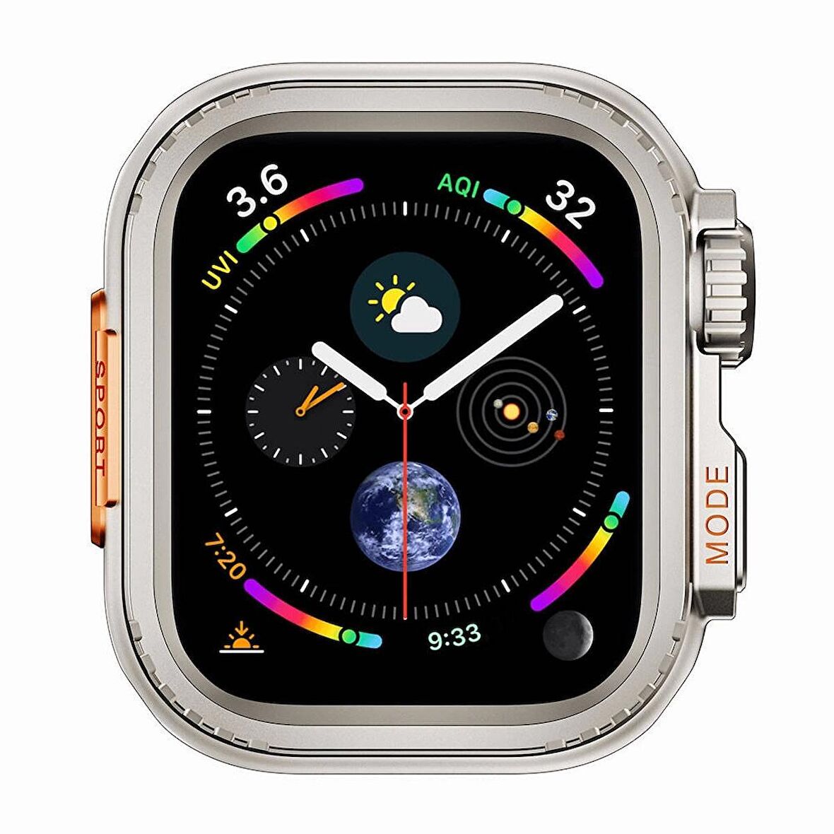 Apple Watch 7 45mm to Apple Watch Ultra 49mm Kasa Dönüştürücü Redclick Watch Gard 33