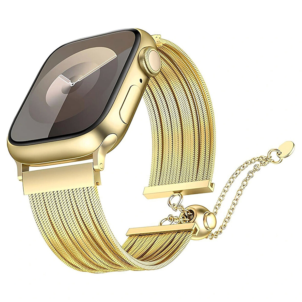Apple Watch 10 42mm Redclick KRD-137 Metal Hasır Bilezik Kadın Kordon