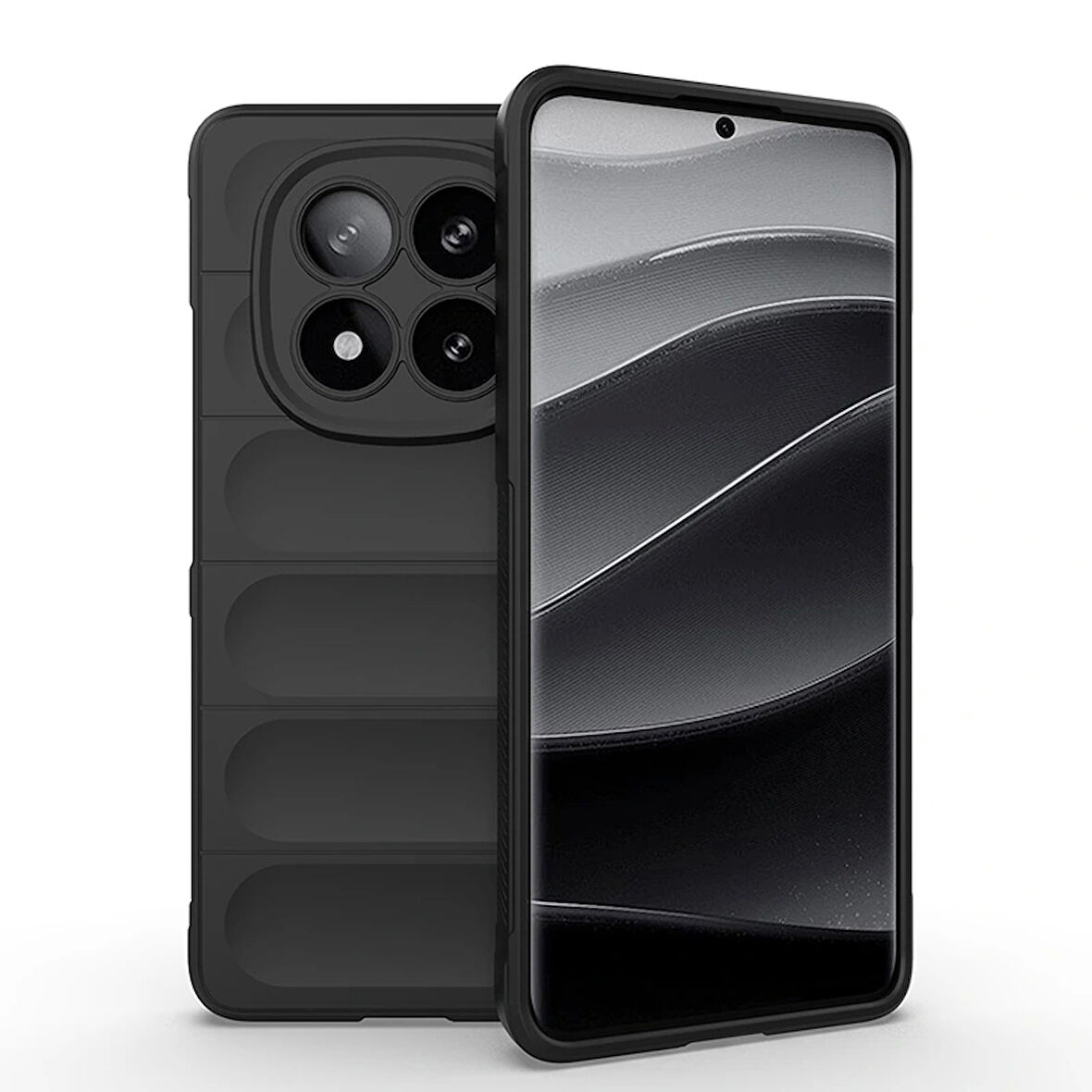 Xiaomi Redmi Note 14 Pro Plus Kılıf Esnek TPU Oyuklu Arka Yüzey Tasarımlı Redclick Etnik Silikon Kapak