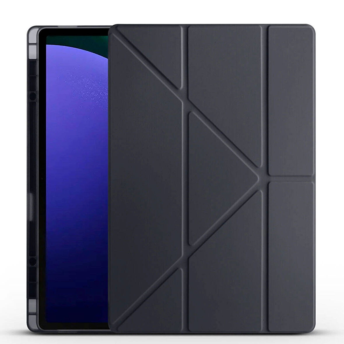Galaxy Tab S10 Ultra Kılıf Redclick Tri Folding Kalem Bölmeli Standlı Tablet Kılıf